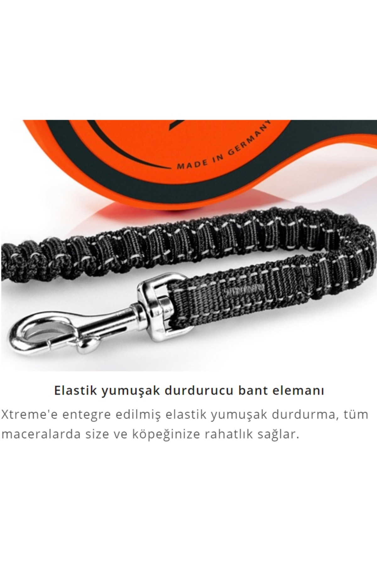قلاده پیاده‌روی نواری جمع‌شونده سگ فلکسی Flexi XTREME، نارنجی