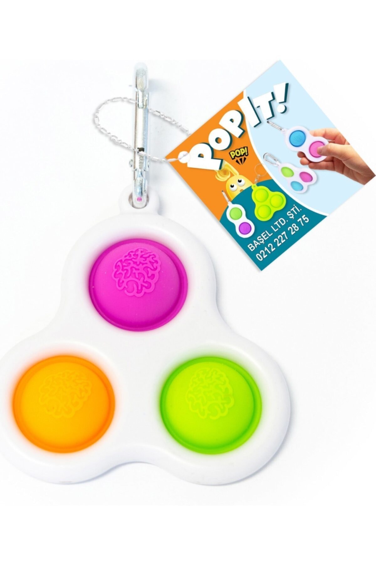 اسباب بازی های فیگور دیگر جاکلیدی استرسی ویژه POPIT PUSH BUBBLE POP IT SENSORY TOY 6219 Genel Markalar