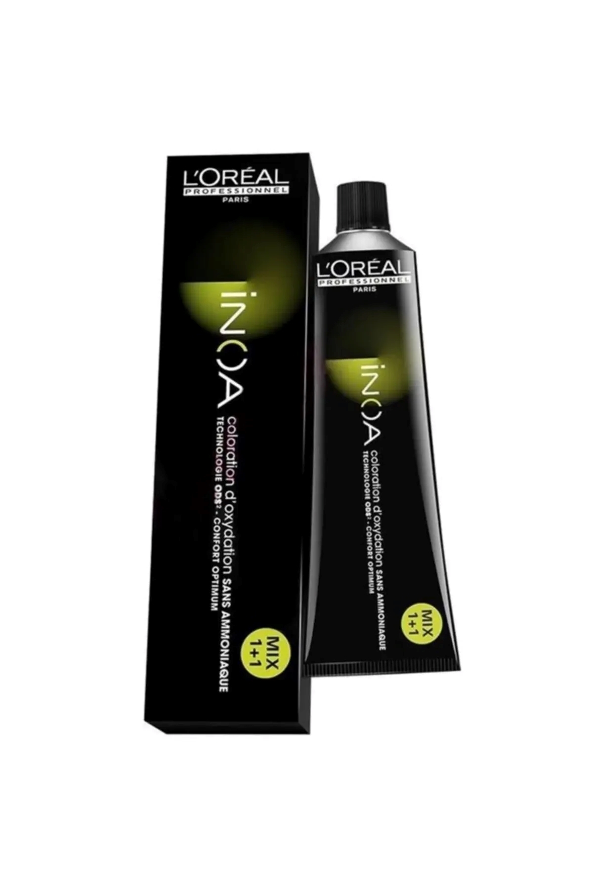 رنگ مو مردانه و زنانه INOA 8 آمونیاک زرد تیره کامل مویی سفید 60 میل CYT4 L'oreal Professionnel