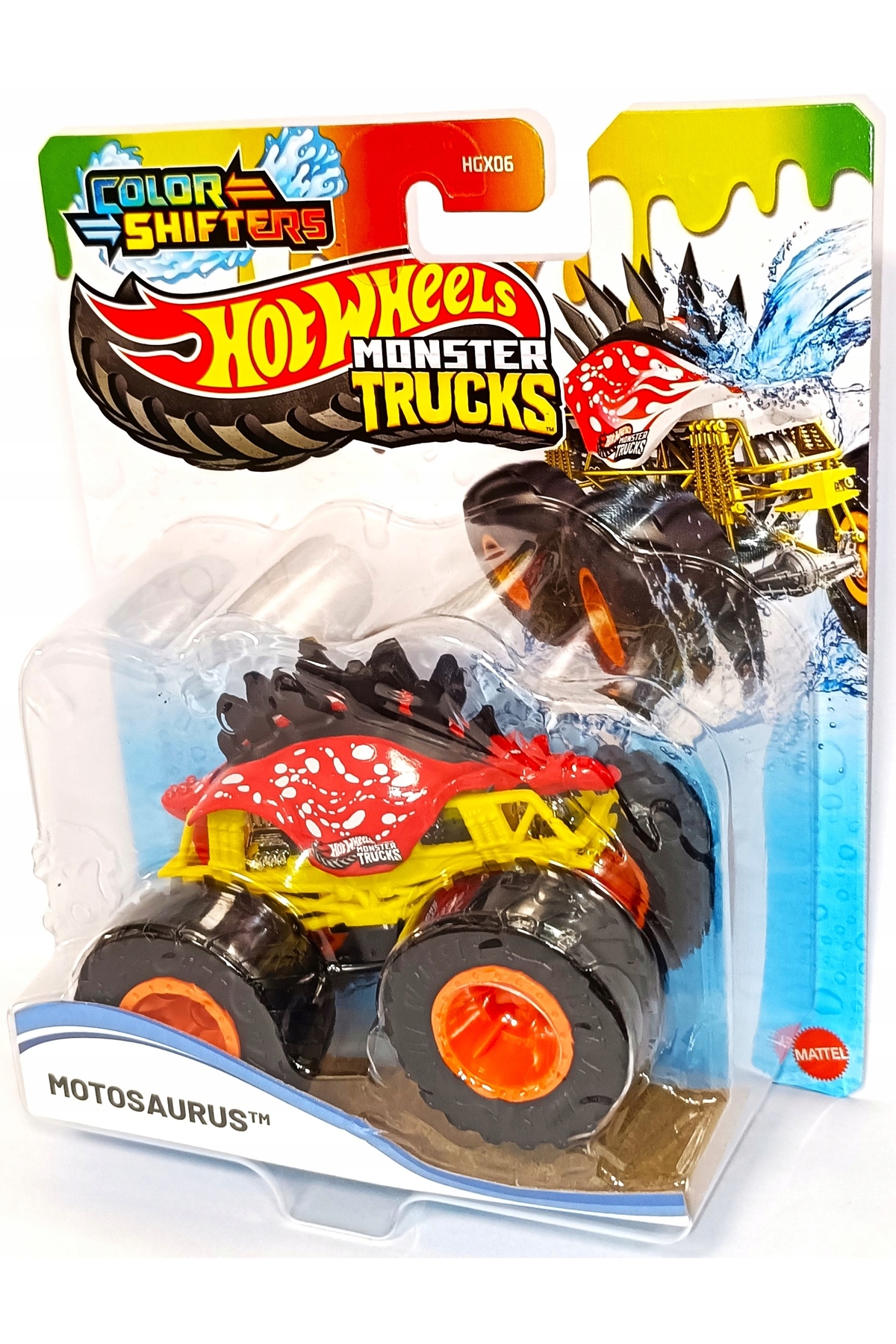 ماشین اسباب بازی MOTOSAURUS COLOR SHIFTERS تغییر رنگ 1:64 جدید نادر از ترکیه HOT WHEELS