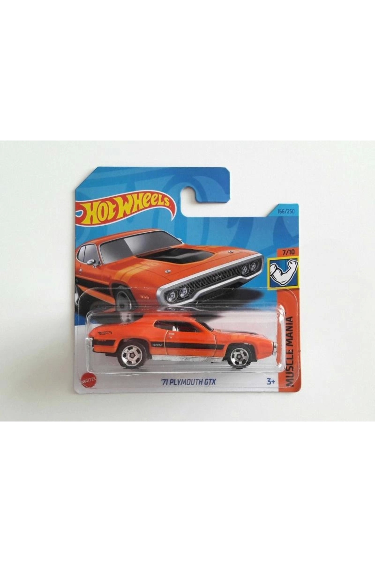ماشین اسباب بازی HOTWHEELS SINGLE CARS '71 PLYMOUTH GTX HKJ56 هات ویلز اورجینال HOT WHEELS