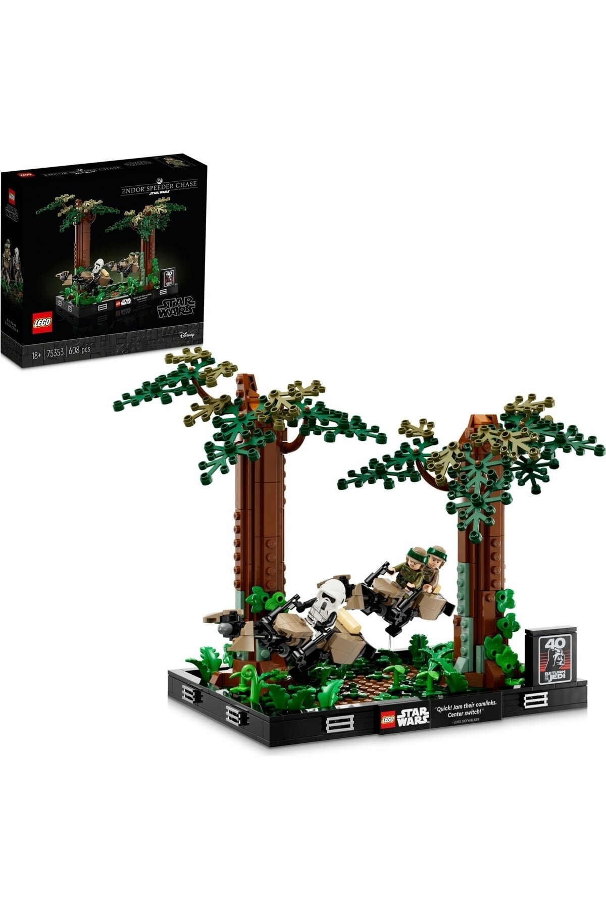 لگو و اسباب بازی های ساخت محور ® STAR WARS™ ENDOR™ SPEEDER CHASE DIORAMA 75353 اورجینال LEGO