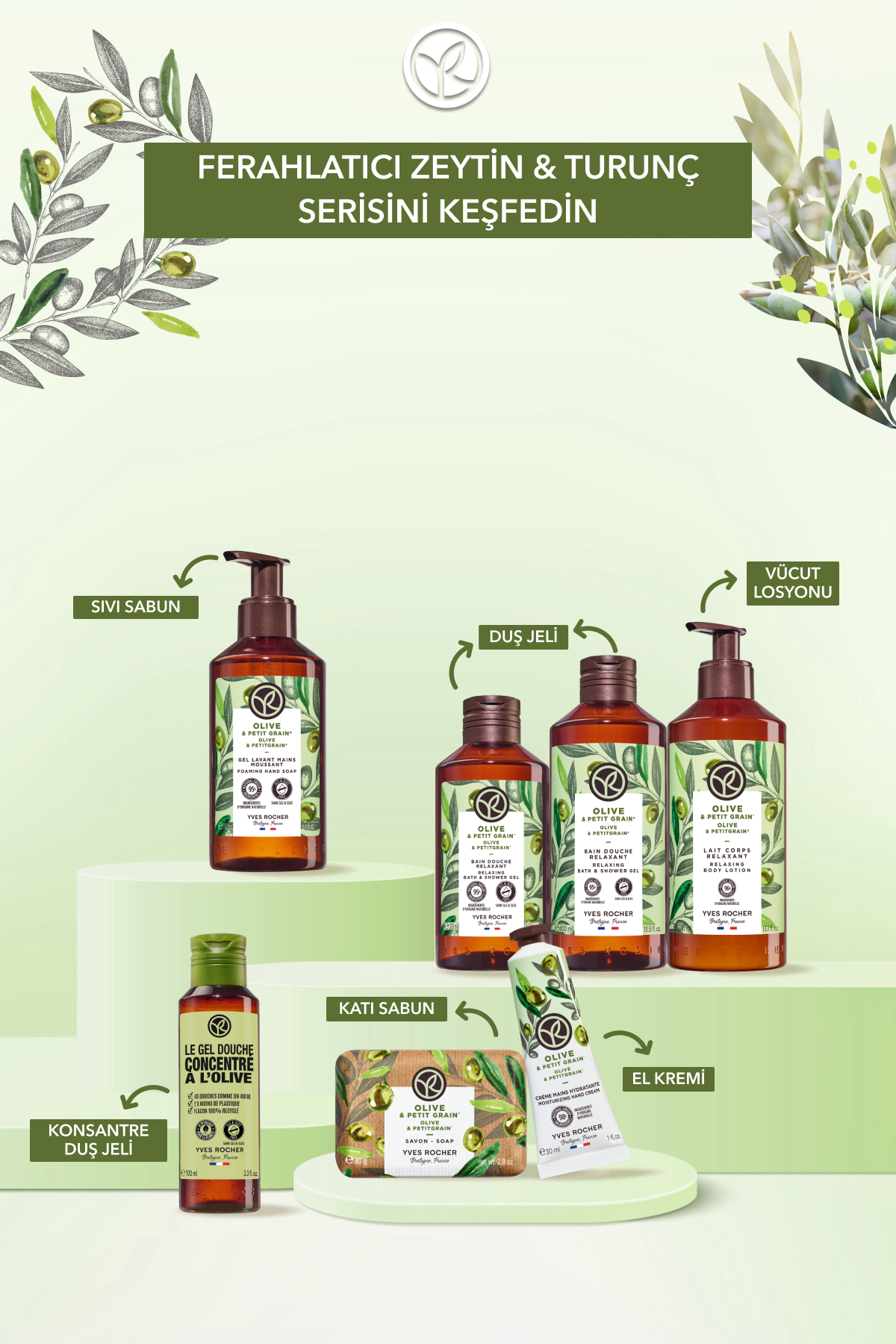 ژل حمام مرطوب کننده زیتون و پرتقال تازه 200 میلی لیتر ایوروشه Yves Rocher