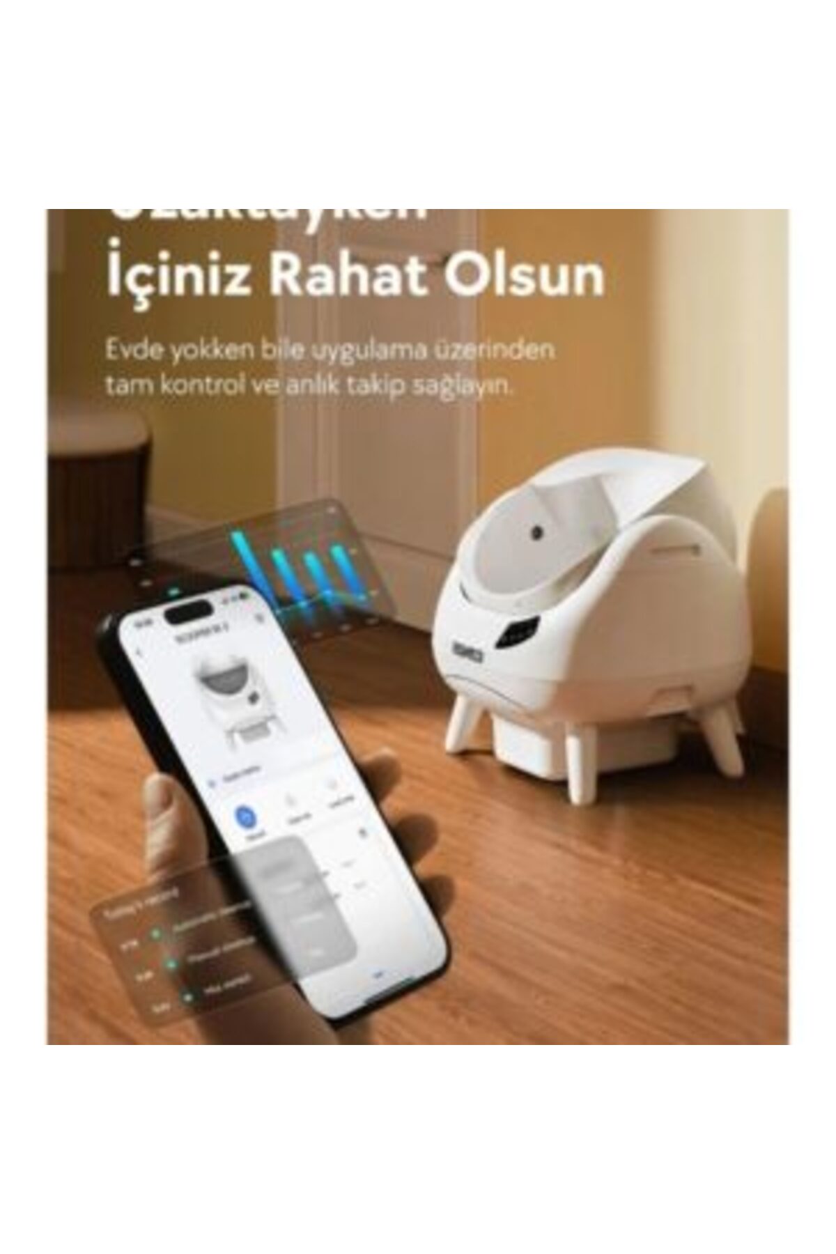 توالت گربه خودکار روباز کت‌لینک Catlink Scooper Open-X CL-CH-01-W سفید