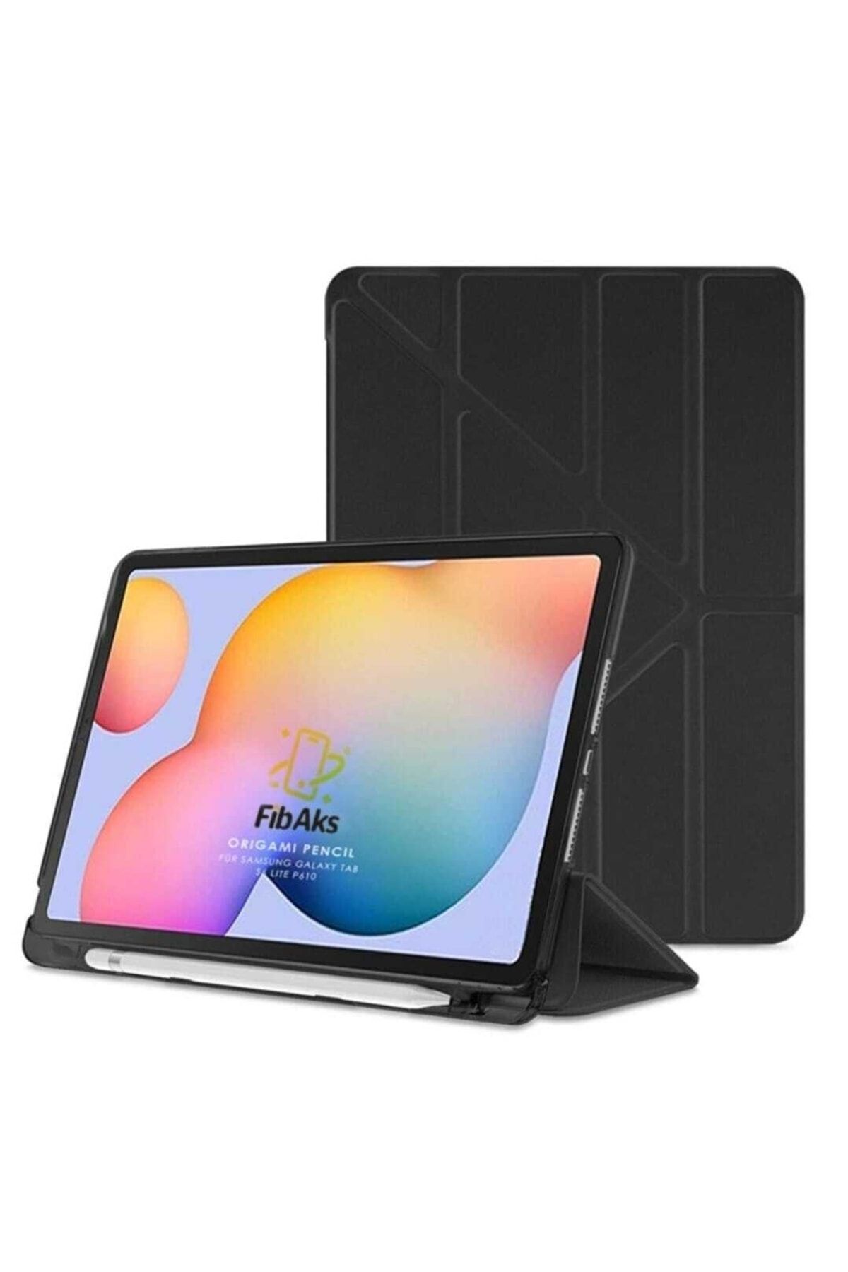 کاور تبلت قاب محافظ سیلیکونی 10.4 سامسونگ GALAXY TAB S6 LITE 2024 P610 P617 P620 با محفظه قلم و پایه فیبکس Fibaks
