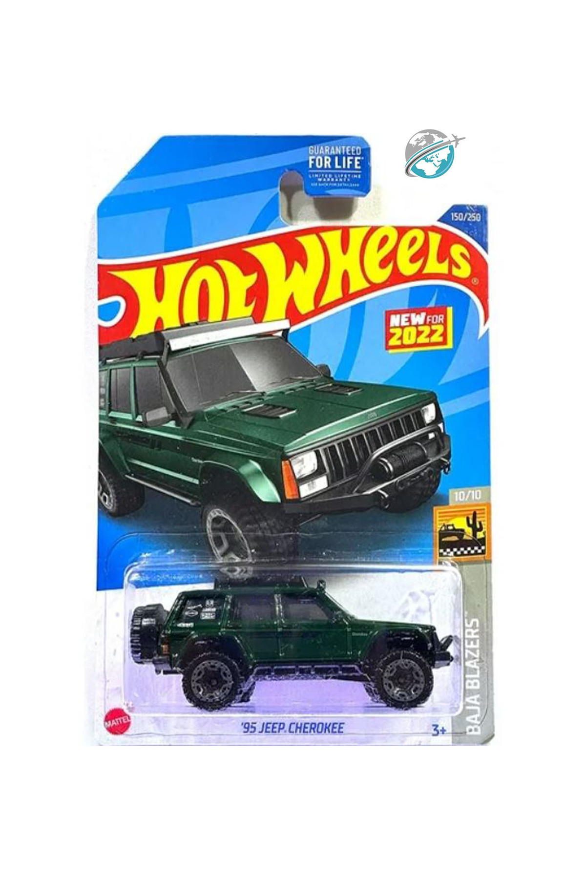 ماشین اسباب بازی JEEP CHEROKEE 1 64 سبز کارتن بلند بین المللی کیس 2022 از ترکیه HOT WHEELS