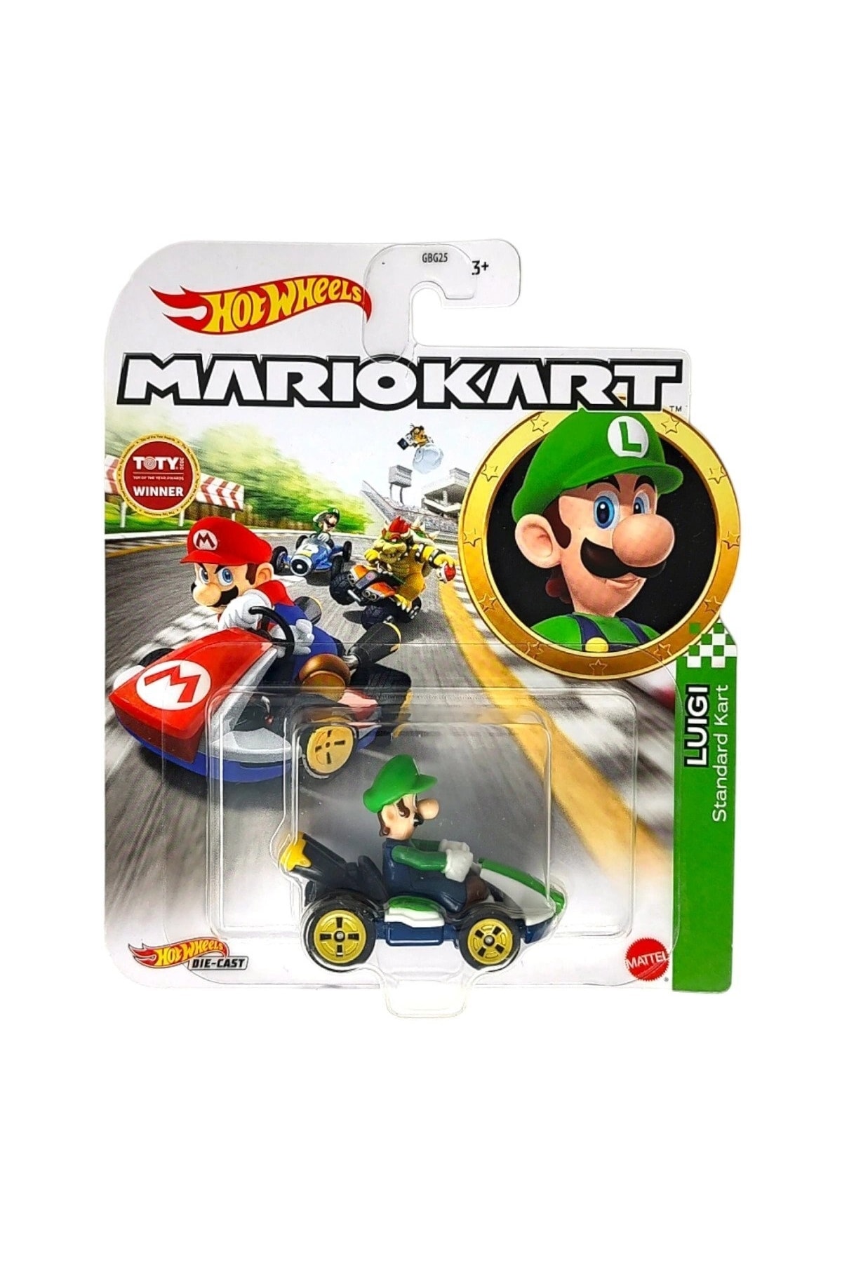 ماشین اسباب بازی خودروهای شخصیت ماریو کارت لوئیجی GLP37 از ترکیه HOT WHEELS