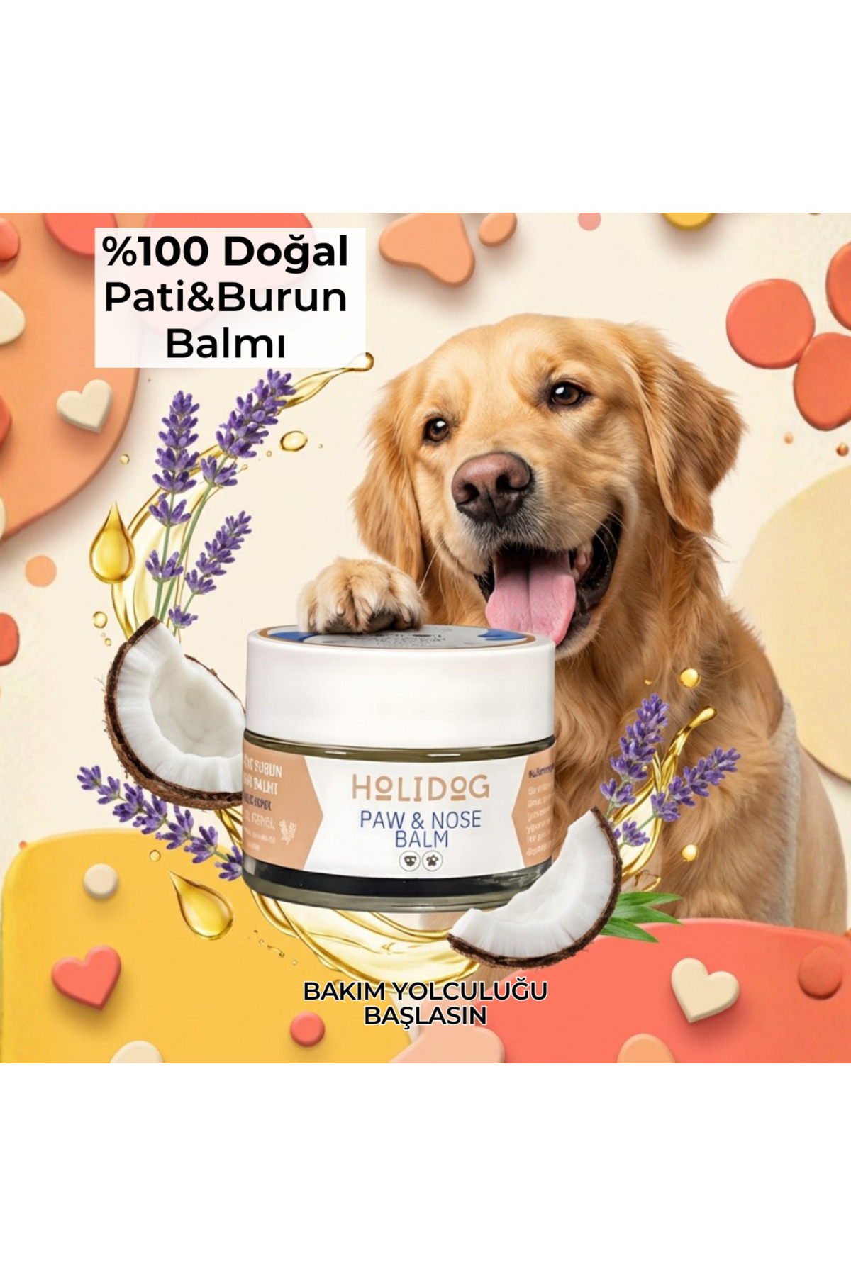 بالم مراقبت پنجه و بینی سگ هولیداگ Holidog، با رایحه اسطوخودوس، ۱۰۰٪ طبیعی