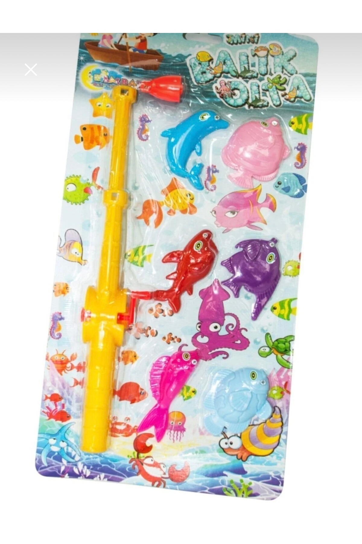 اسباب بازی های فیگور دیگر ست ماهی 5 تکه با میله ماهیگیری مغناطیسی ERTOYS STORE