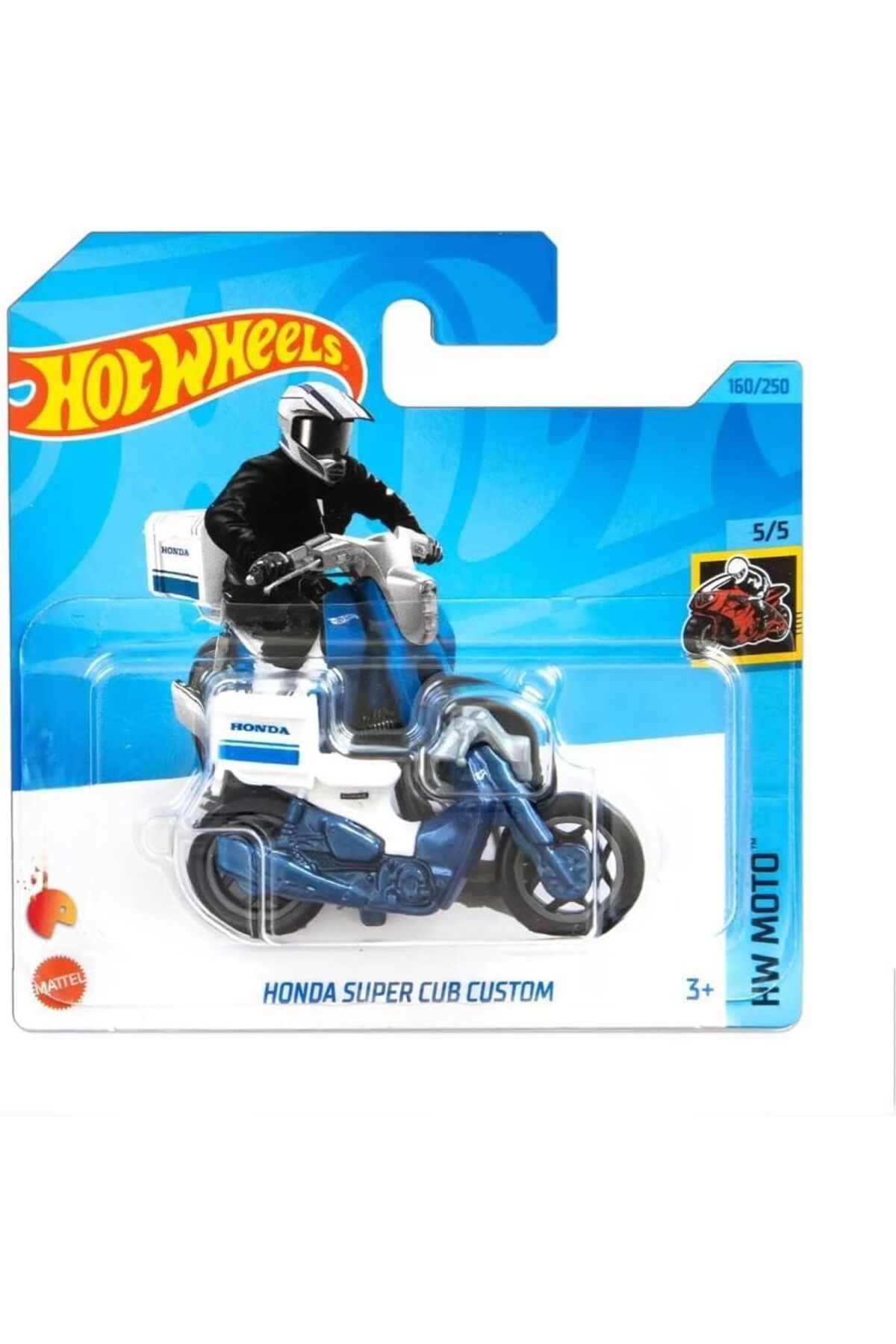 ماشین اسباب بازی اتومبیل های مجرد HONDA SUPER CUB CUSTOM HKK33 هات ویلز اورجینال HOT WHEELS