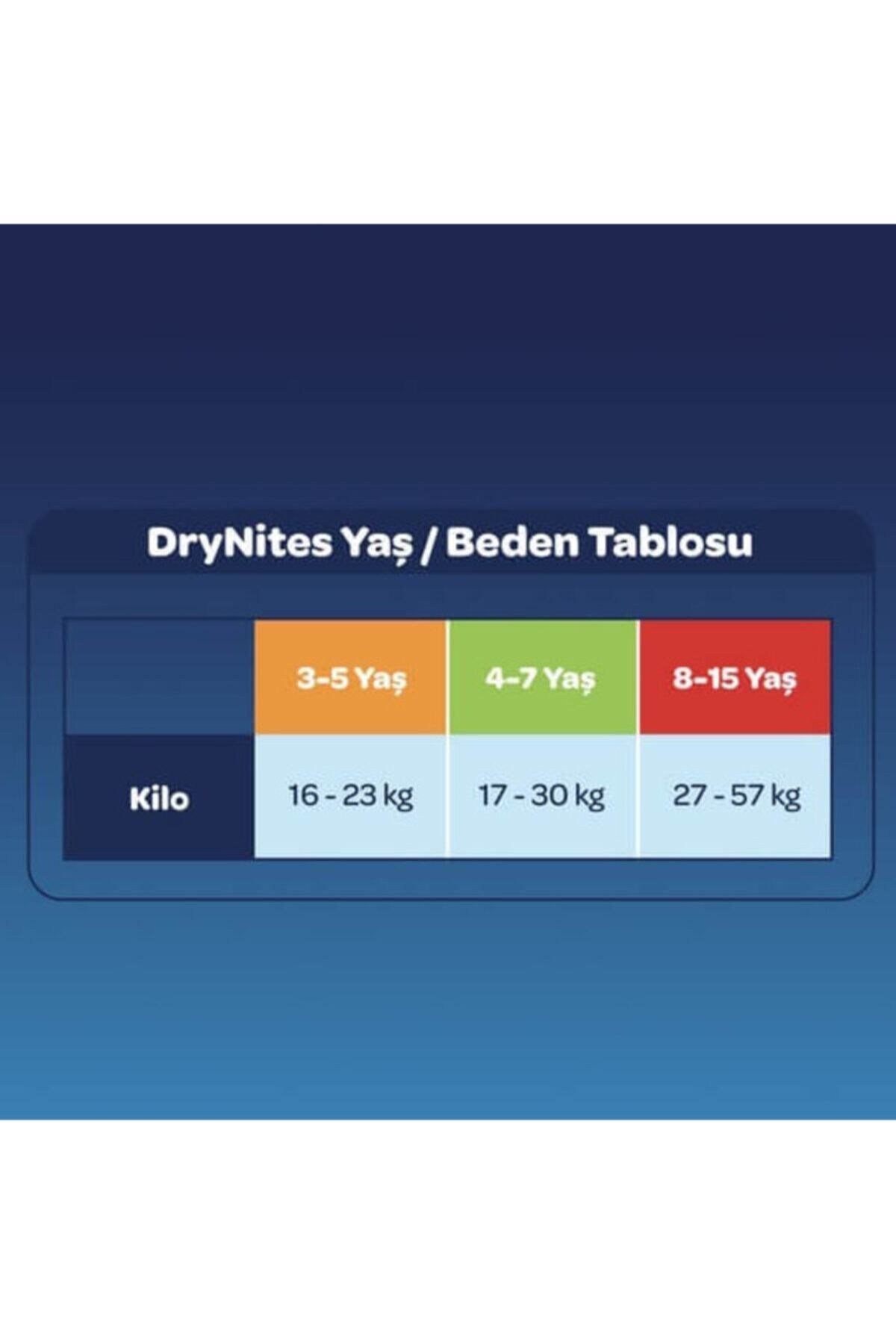 پوشک بچه شبانه جاذب DRYNITES برای مردانه 4 7 سال 10 بسته 3 اورجینال Huggies
