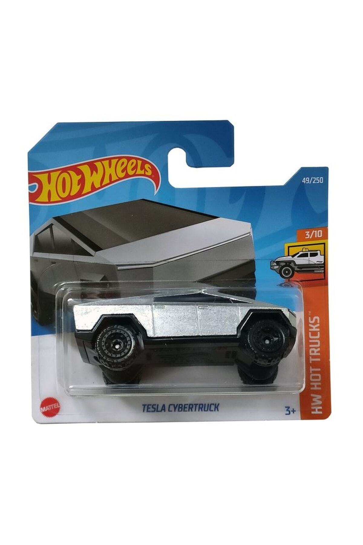 مدل خودرو تسلا CYBERTRUCK DIE CAST GREY اورجینال HOT WHEELS