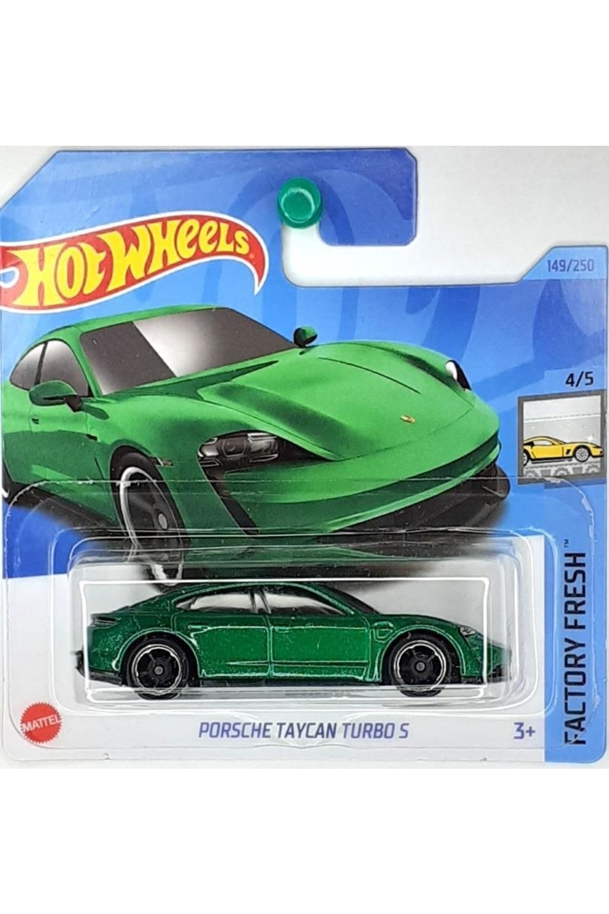 ماشین اسباب بازی SINGES PORSCHE TAYCAN TURBO S HKJ31 هات ویلز اورجینال HOT WHEELS