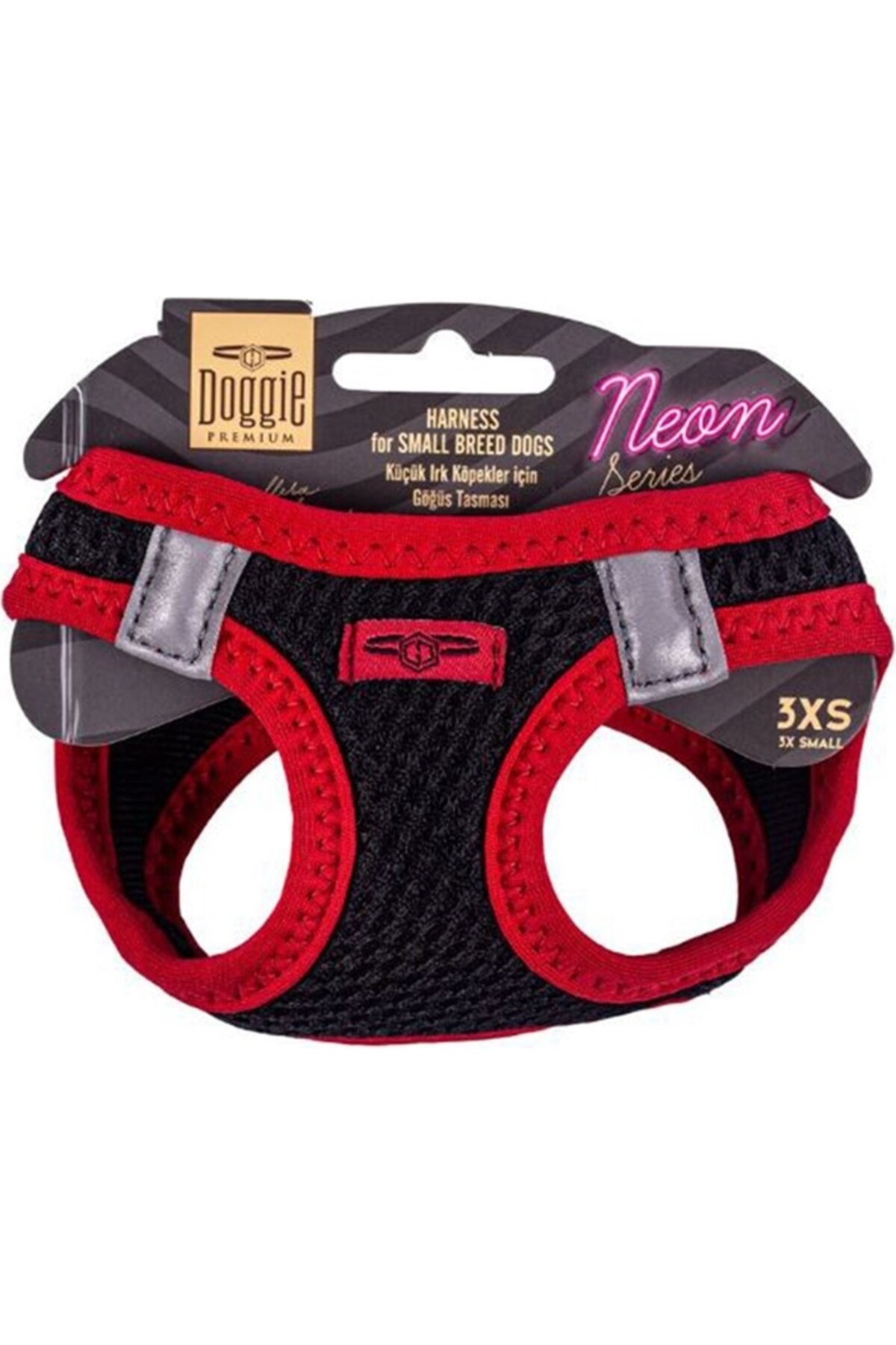قلاده کتفی سگ داگی Doggie، سری Neon، سایز XS-30-34CM