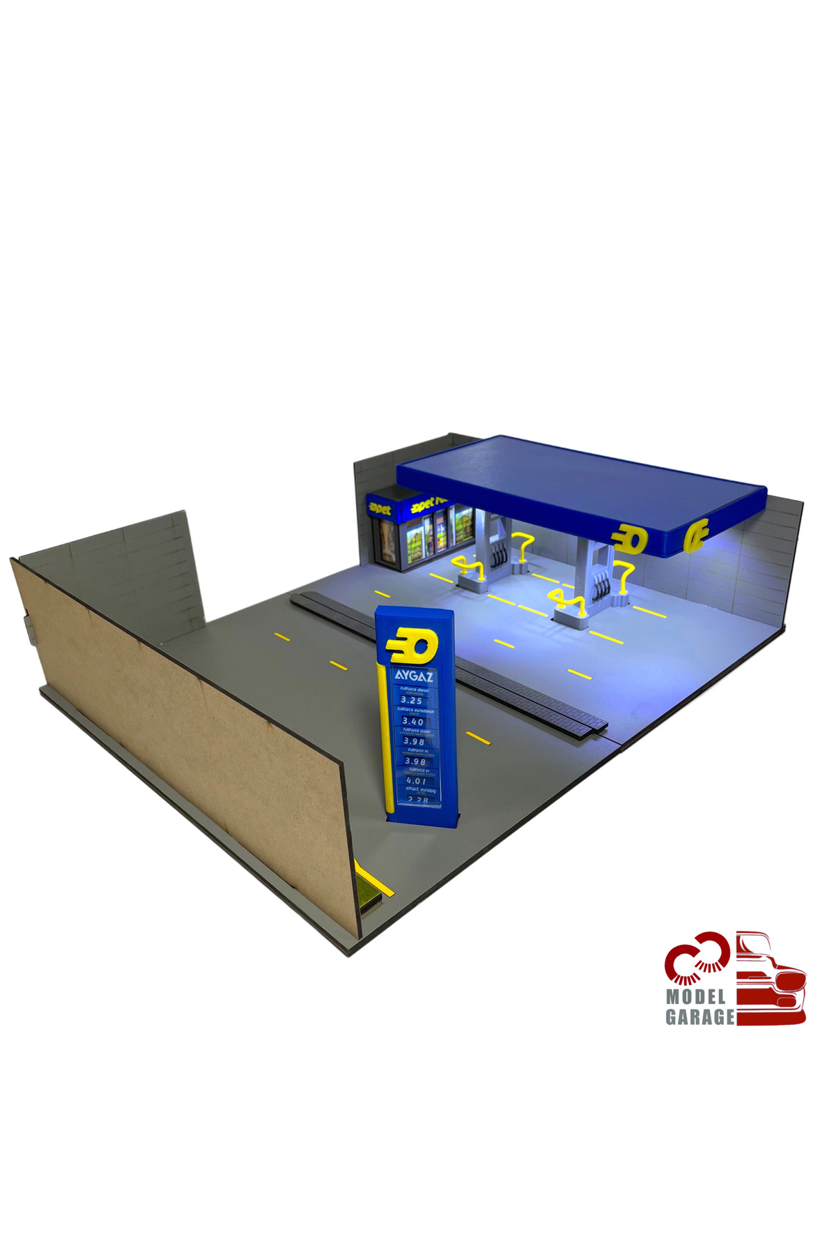 مدل خودرو 1 64 SCALE OPET پمپ بنزین DIORAMA پارکینگ DIECAST قفسه نمایش TOY اورجینال ÜRETİM