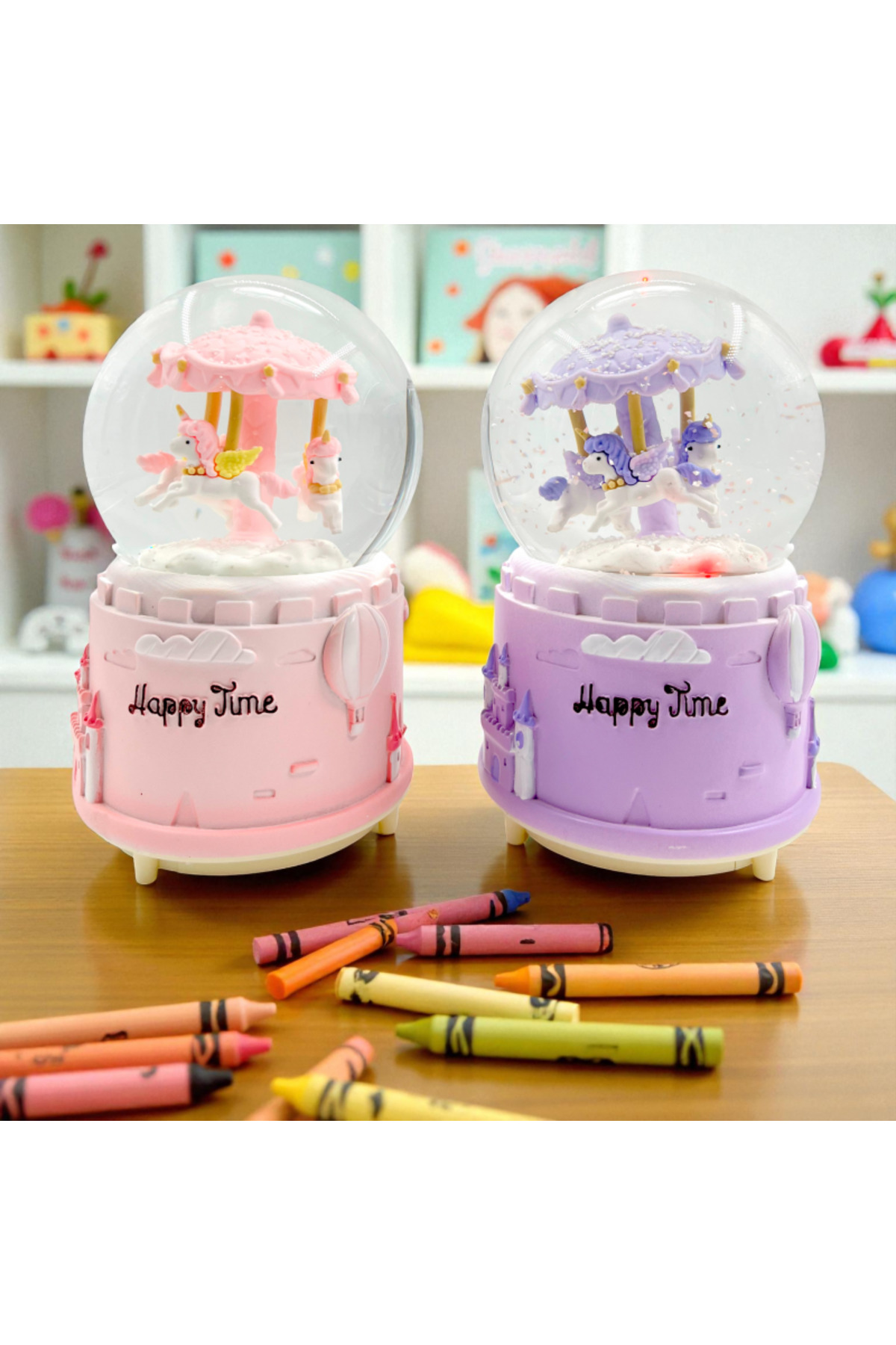 گوی برفی هدیه چرخ فلک SNOW GLOBE سایز بزرگ صدای سبک موسیقی 1 PIECE از ترکیه ALPJOY
