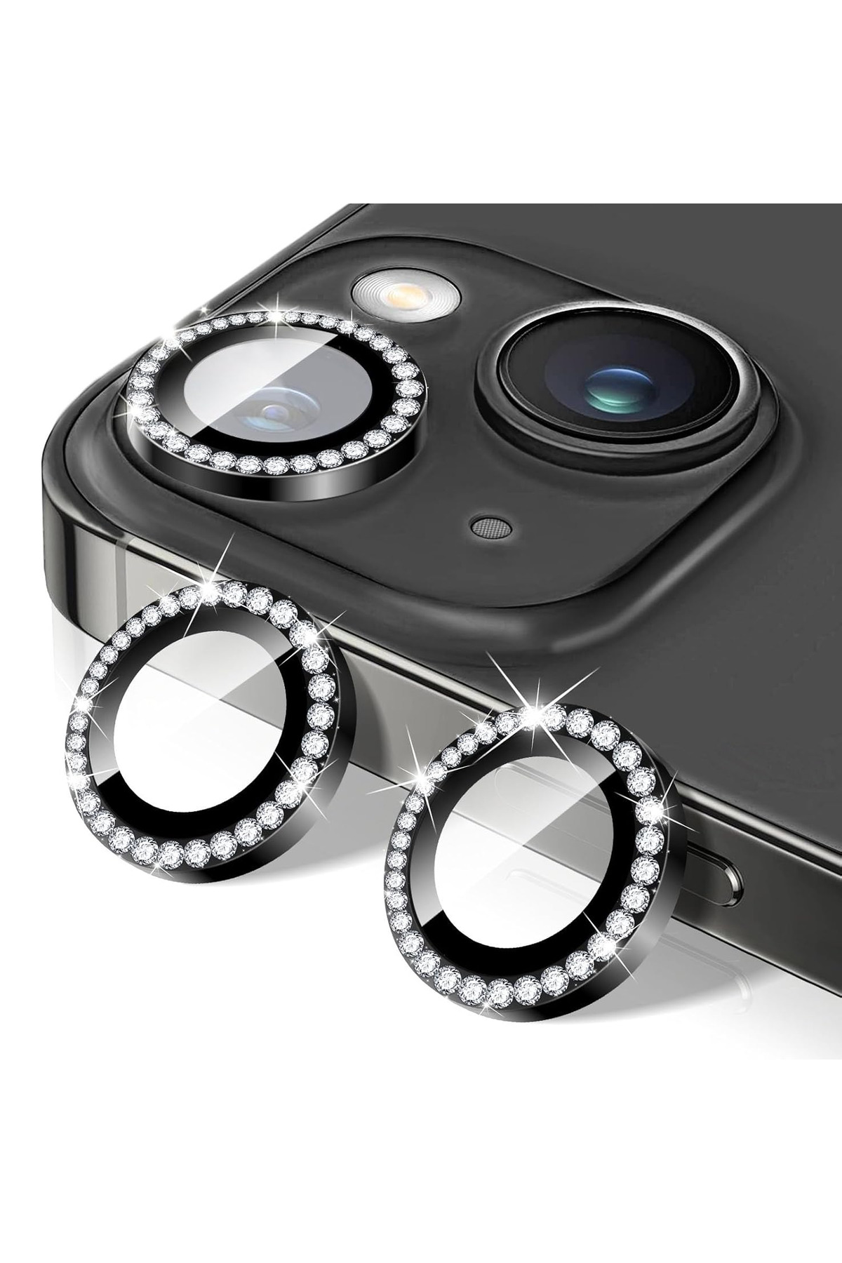 محافظ لنز دوربین APPLE IPHONE 13 MINI STONE GLOSSY CAMERA LENS شیشه ای و قاب فیبکس Fibaks