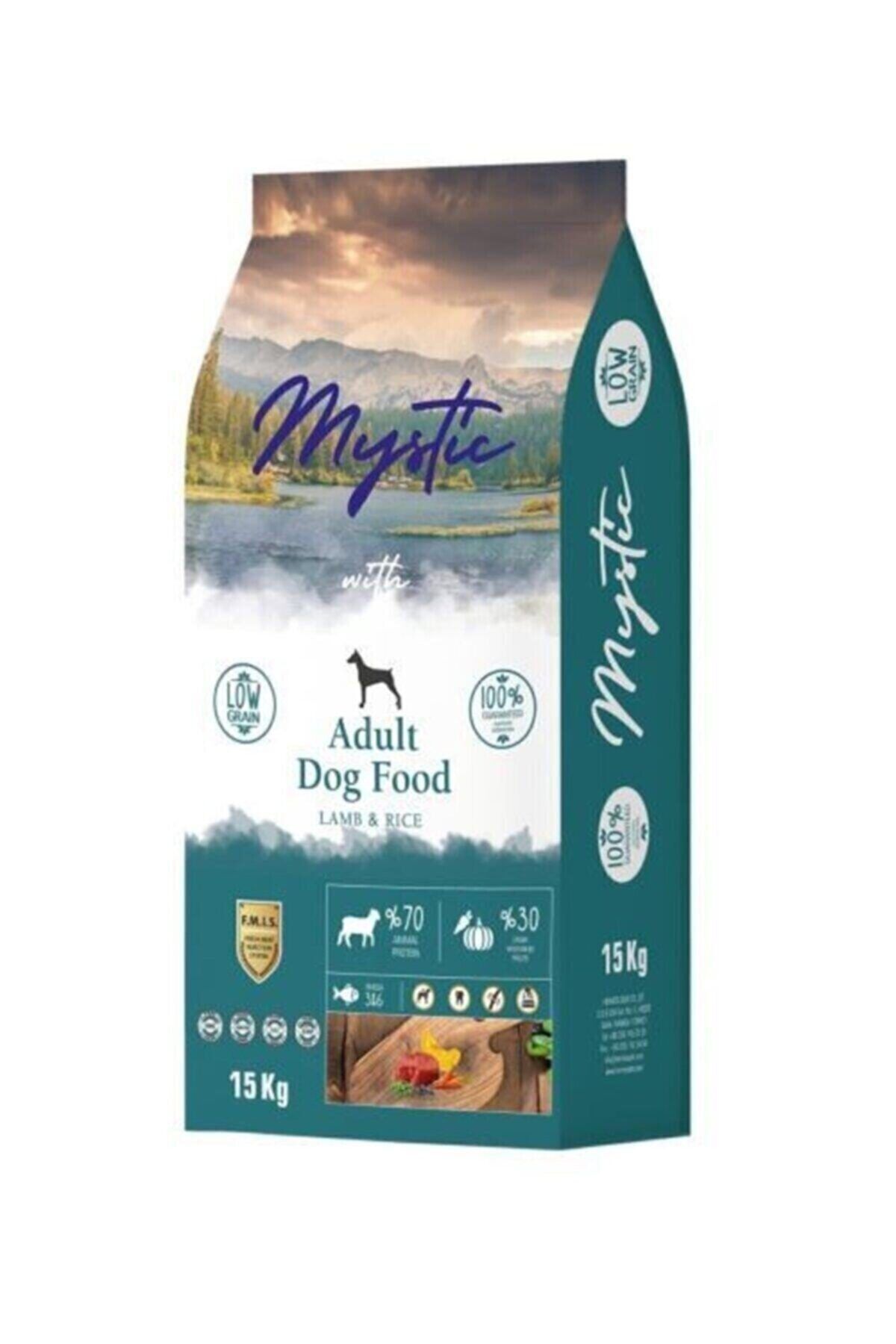 غذای خشک کم‌غلات سگ بالغ میستیک Mystic با طعم بره، ۱۵ کیلوگرم