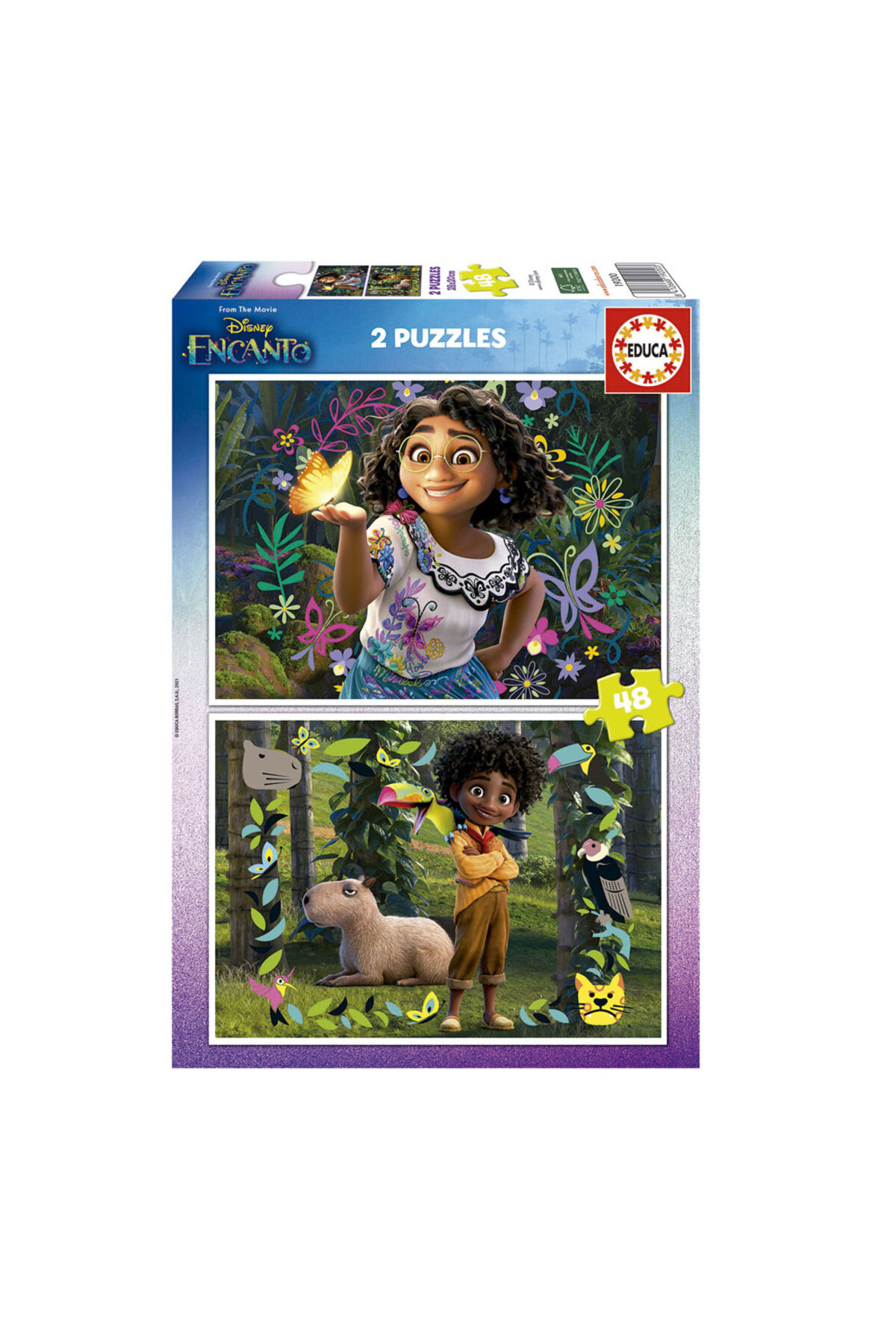 پازل ها و یاپبوزهای کودک 2X48 قطعه ENCANTO DISNEY 19200 ادوکا اورجینال EDUCA