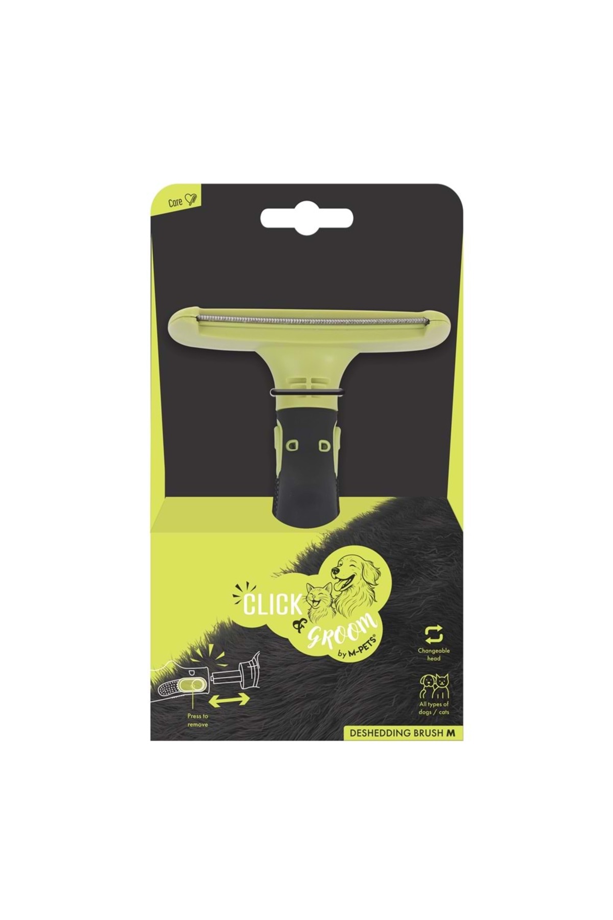 شانه سگ Click and Groom Furminator از ام‌پتس M-PETS، سایز M