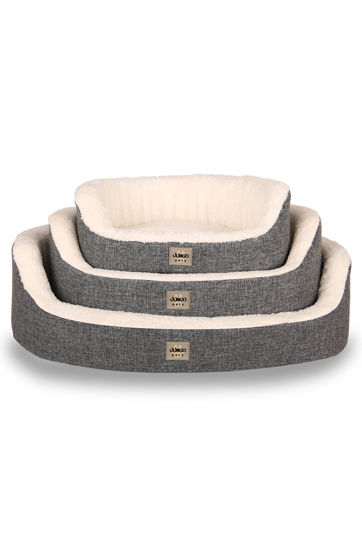 تخت گربه و سگ جونگولیکا جونگولیکا پت پروداکتس Jungolica Pet Products مدل Tobby (JPP14)، طوسی با روکش جداشونده