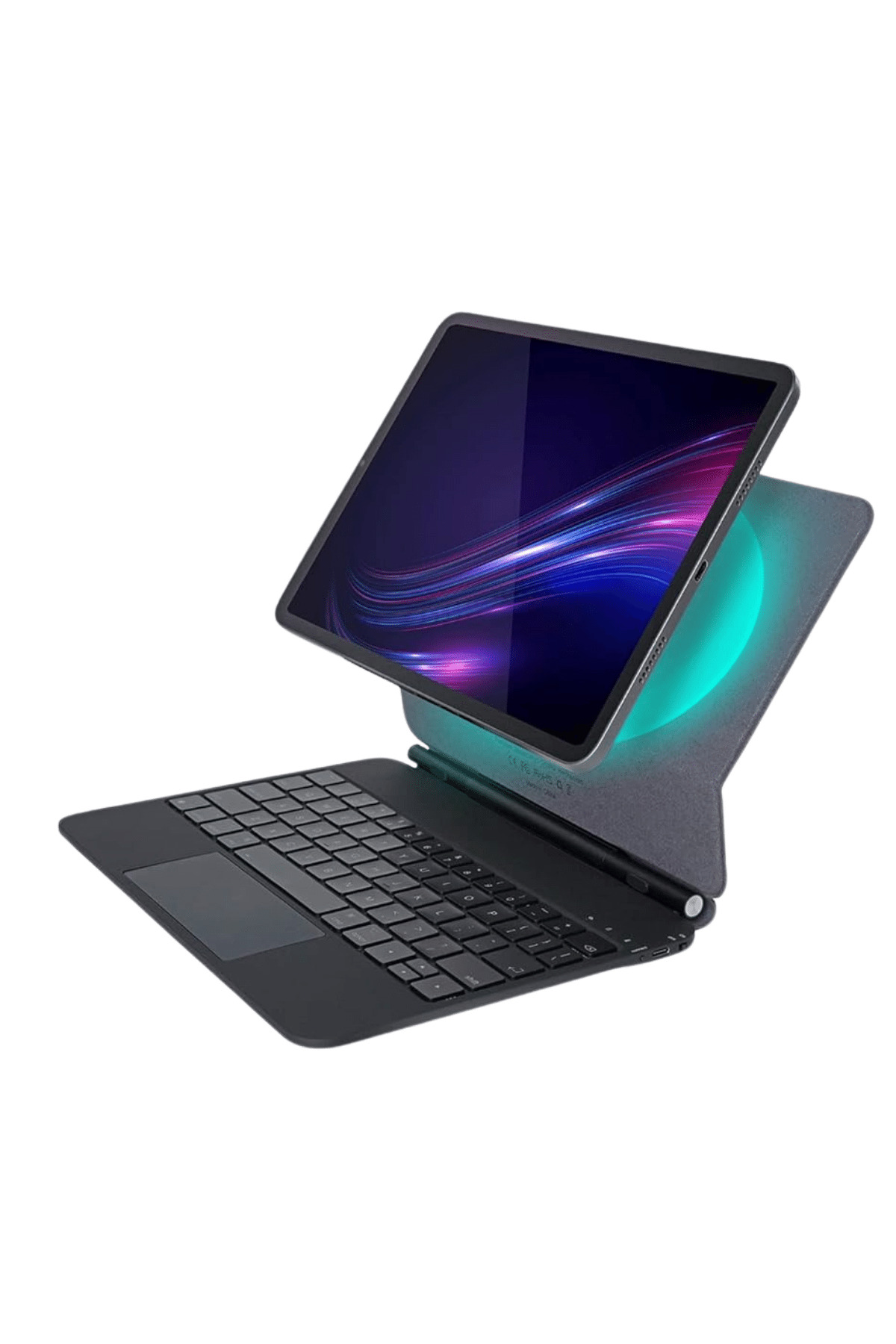کاور تبلت قاب صفحه‌کلید چسب مغناطیسی سازگار با IPAD PRO 11 Fuchsia