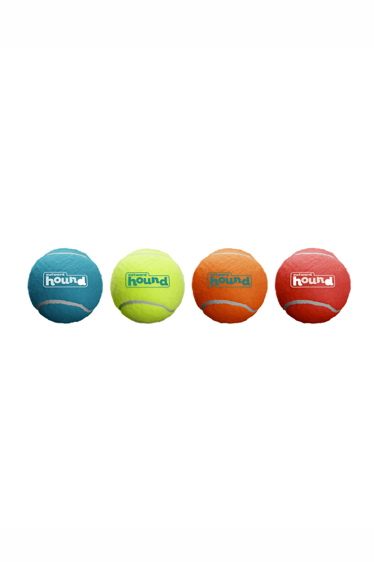 توپ تنیس صدادار سگ ۴ عددی اوت‌وارد هاوند Outward Hound Squeaker Ballz مدل 350-68000M چندرنگ