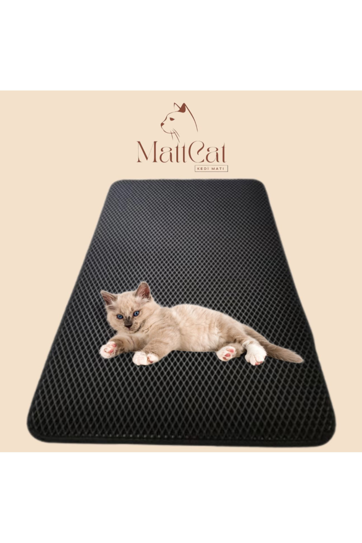 زیرانداز خاک گربه مت‌کار MATTCAR MattCat، ۷۵×۵۵ سانتی‌متر