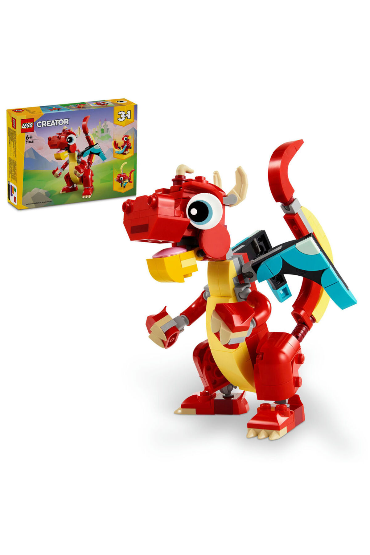 لگو و اسباب بازی های ساخت محور CREATOR 3 IN 1 RED DRAGON 31145 اورجینال LEGO