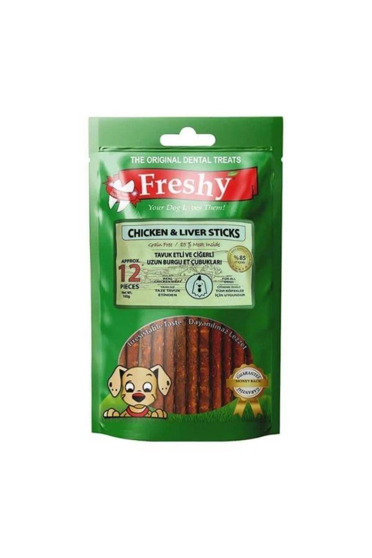 تشویقی سگ فرشی Freshy، چوبی پیچ‌خورده، ۱۰۰ گرم