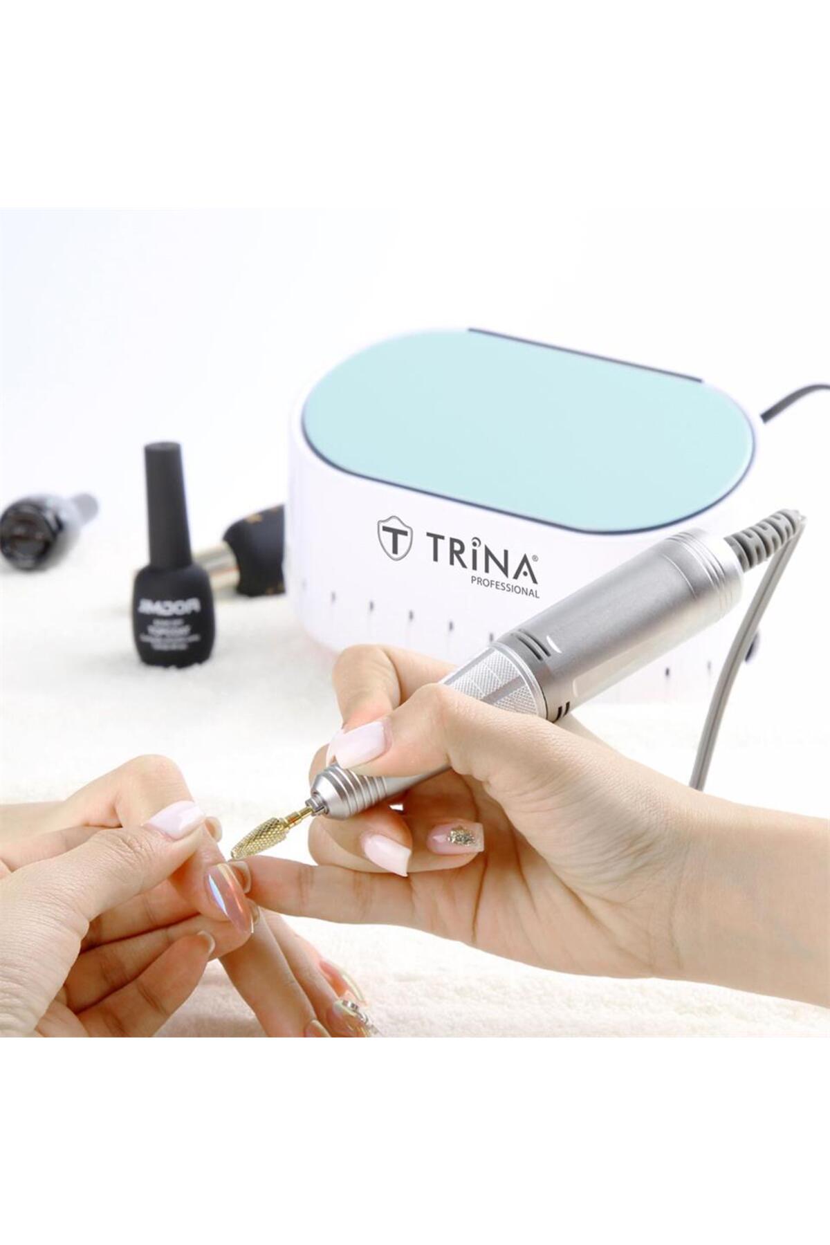 ست مانیکور و پدیکور ماشین فایل حرفه ای ناخن 03 اورجینال Trina