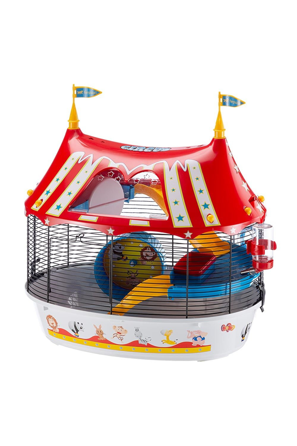 قفس همستر Circus Fun فرپلاست Ferplast، مشکی، 49x34x42 سانتی‌متر