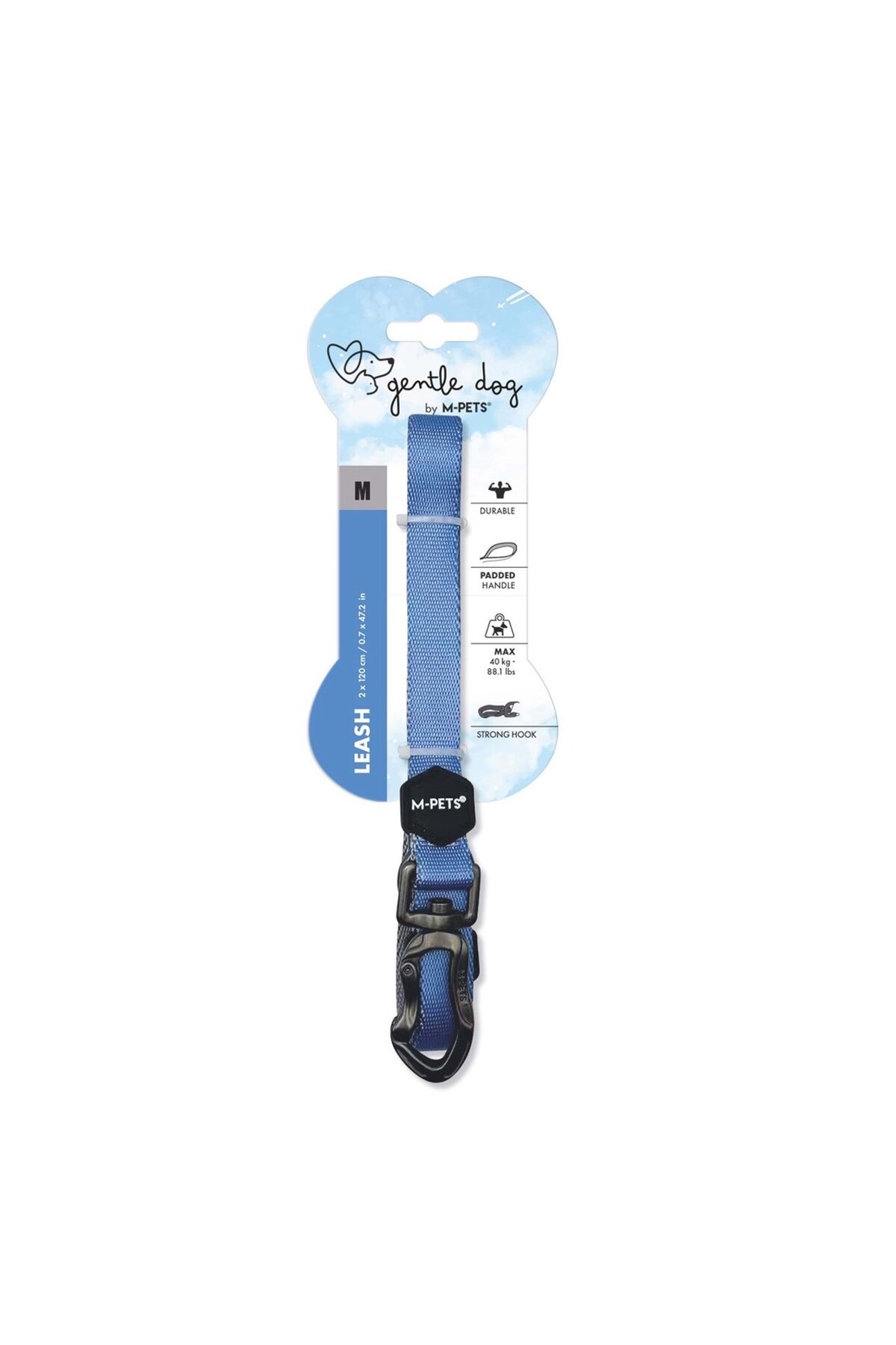 بند گرداندن سگ ام‌پتس M-PETS، سایز M، آبی