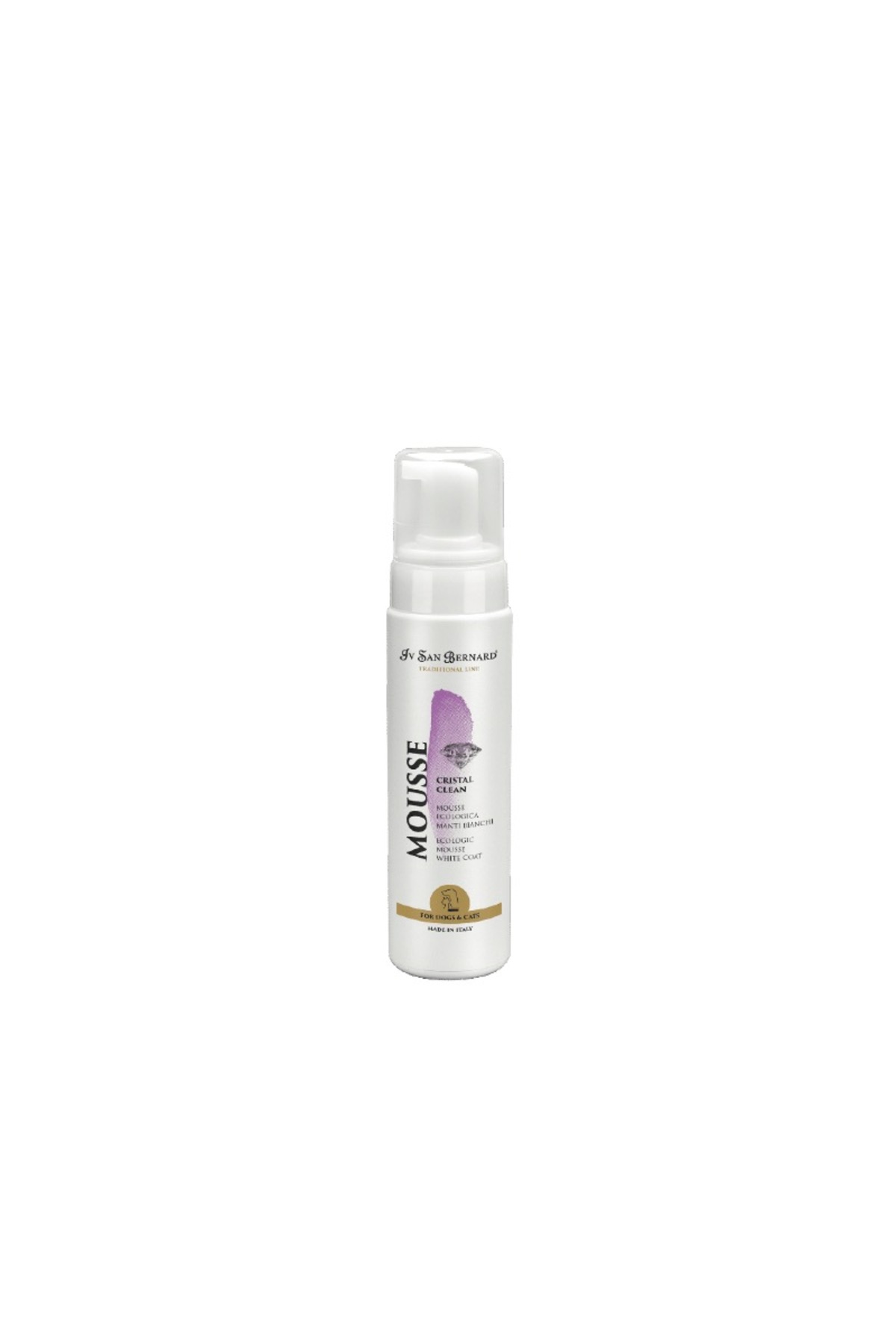 فوم پاک‌کننده ضد زردی گربه و سگ آی‌وی سن برنارد Iv San Bernard Cristal Clean Mousse، ۲۵۰ میلی‌لیتر