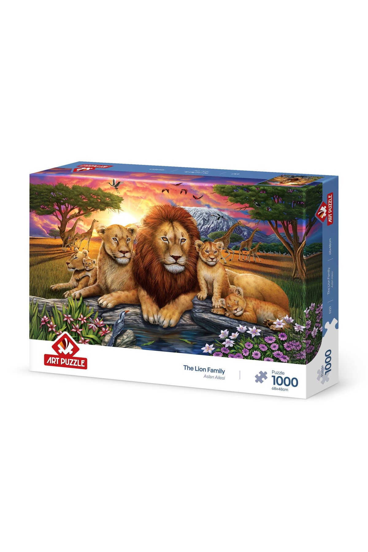 پازل برند: LION FAMILY 1000 PIECE PUZZLE دسته: Art Puzzle