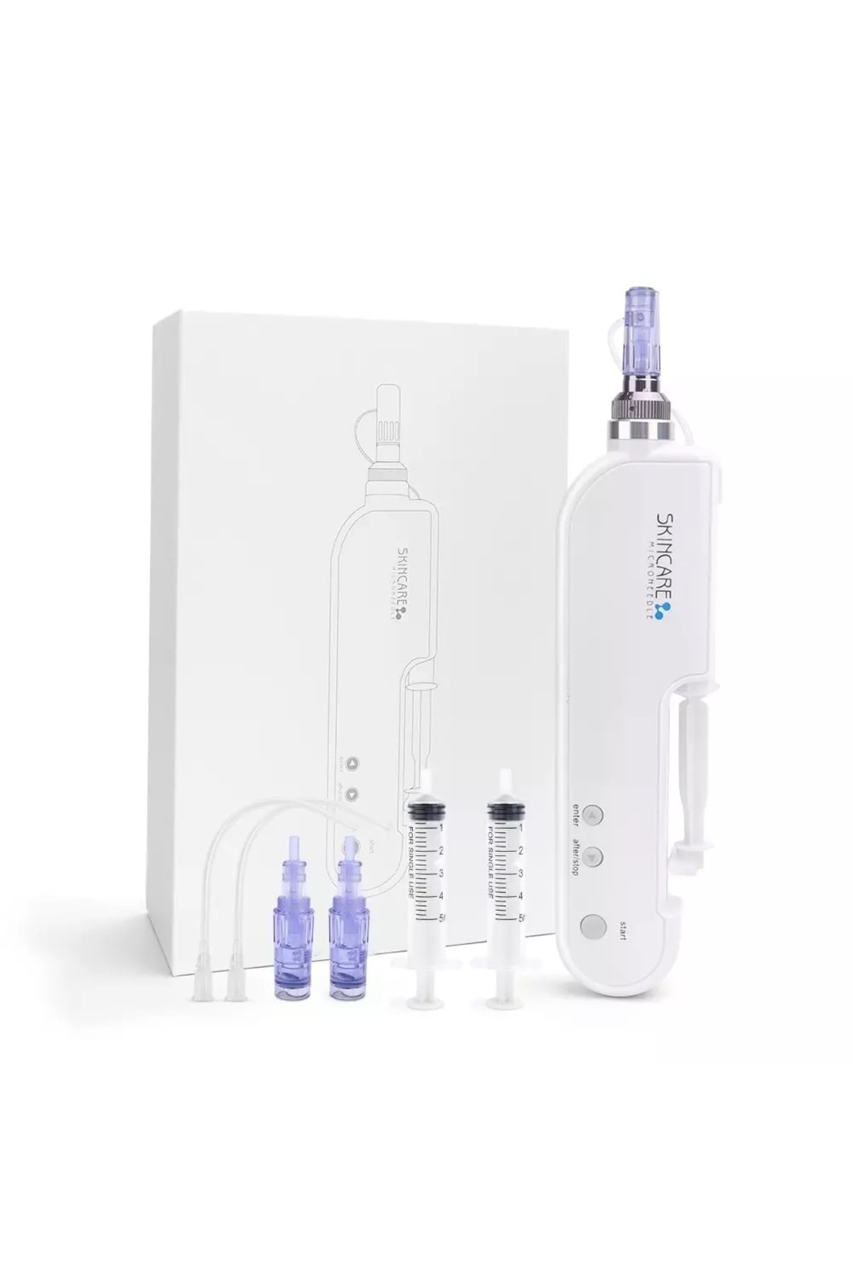 دستگاه شستشوی صورت قلم مراقبت از سفید کننده بازسازی پوست مزوتراپی اورجینال Skincare Microneedle