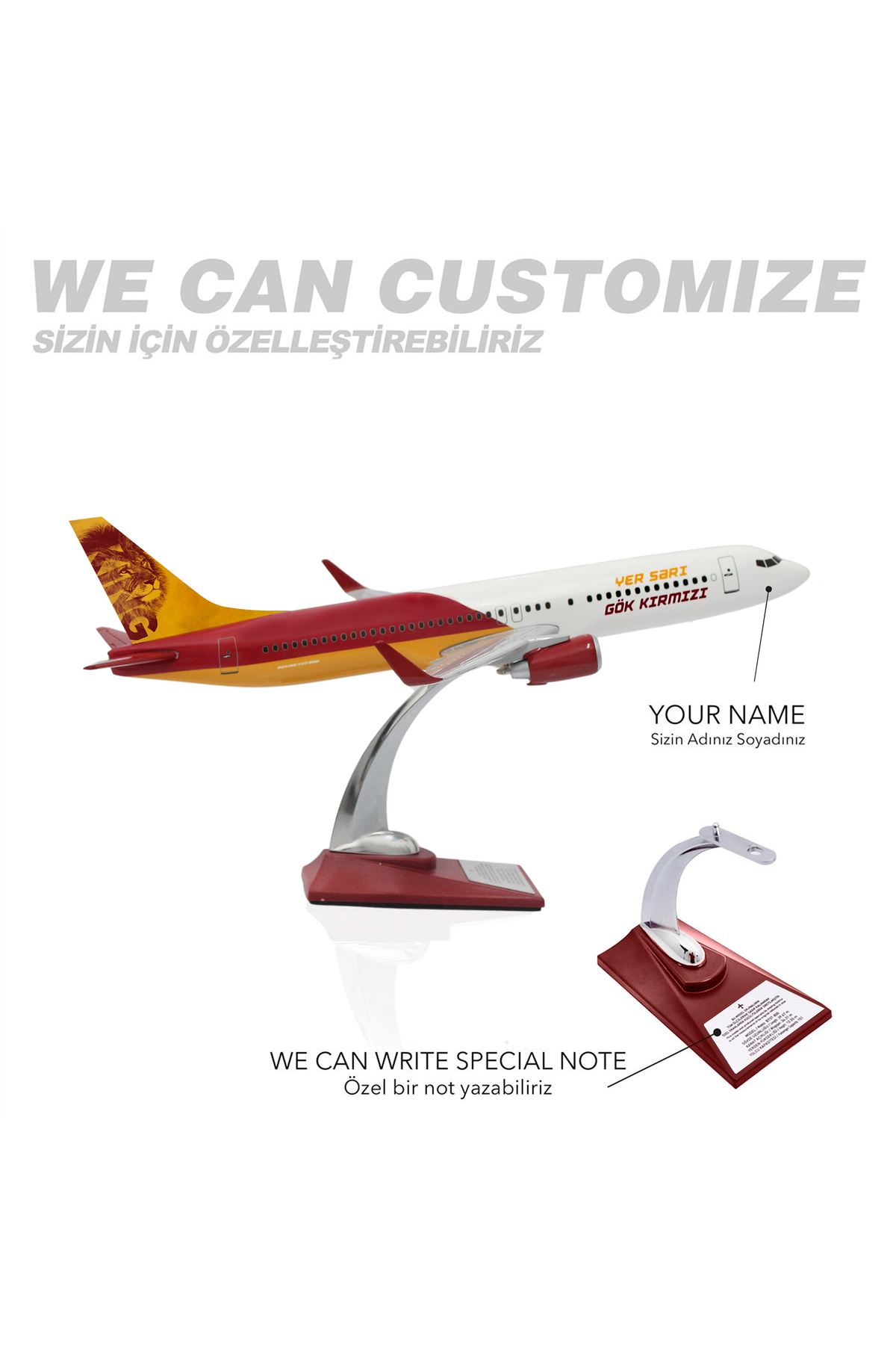 مدل خودرو هواپیمای بوئینگ 737 800 1 100 SCALE LION KING UCK0209 اورجینال zekupp
