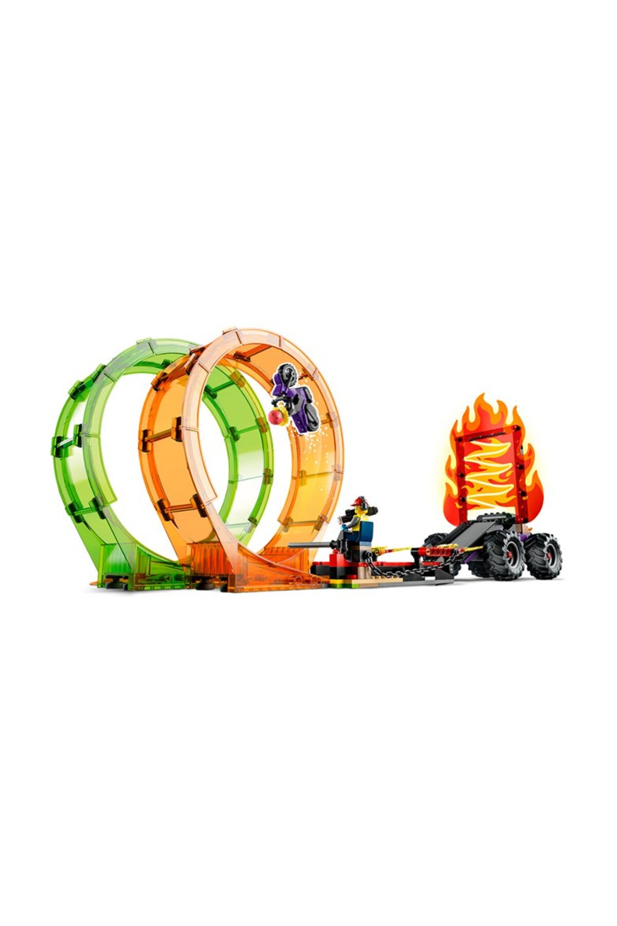 بازی های رومیزی NESSIWORLD 60339 CITY DOUBLE RING SHOW ARENA 598 قطعه +7 سال اورجینال LEGO