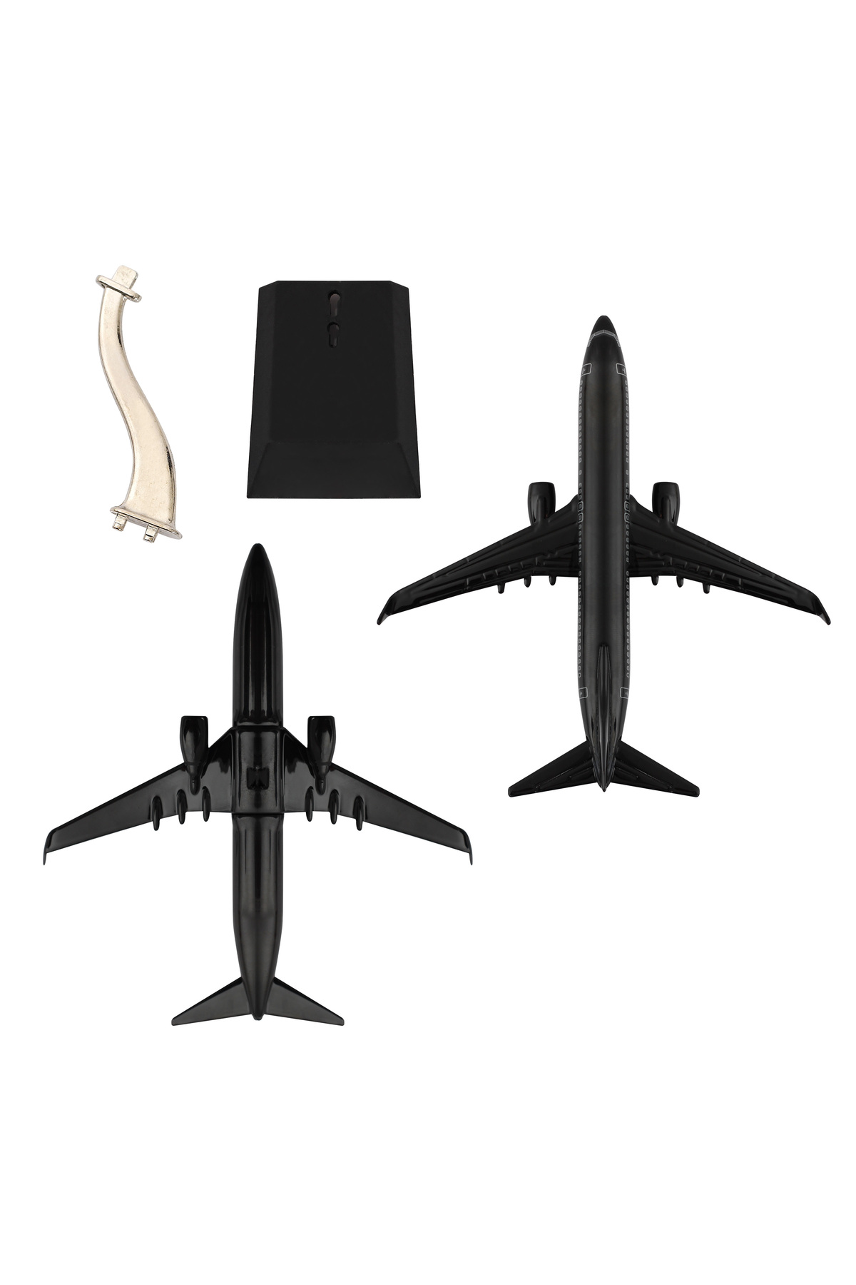 مدل خودرو هواپیما BOEING 737 800 1 250 METAL BODY مشکی DESIGN SPECIAL MODEL AIRPLANE اورجینال zekupp