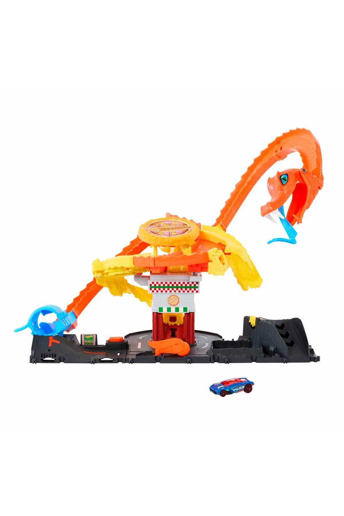 ماشین اسباب بازی حمله کبرا در فروشگاه پیتزا پلی ست HTN81 از ترکیه HOT WHEELS