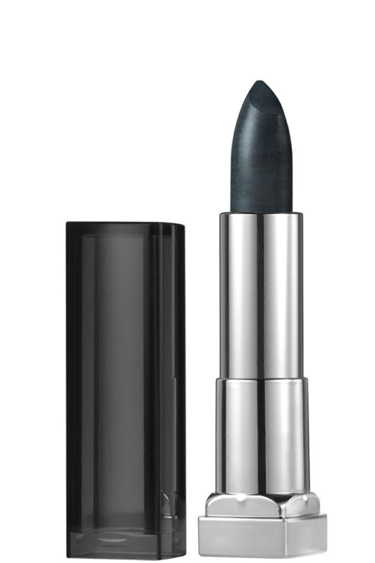 Maybelline New York رژ لب متالیک مات Color Sensational مغذی کننده لب شماره 50 رنگ مشکی