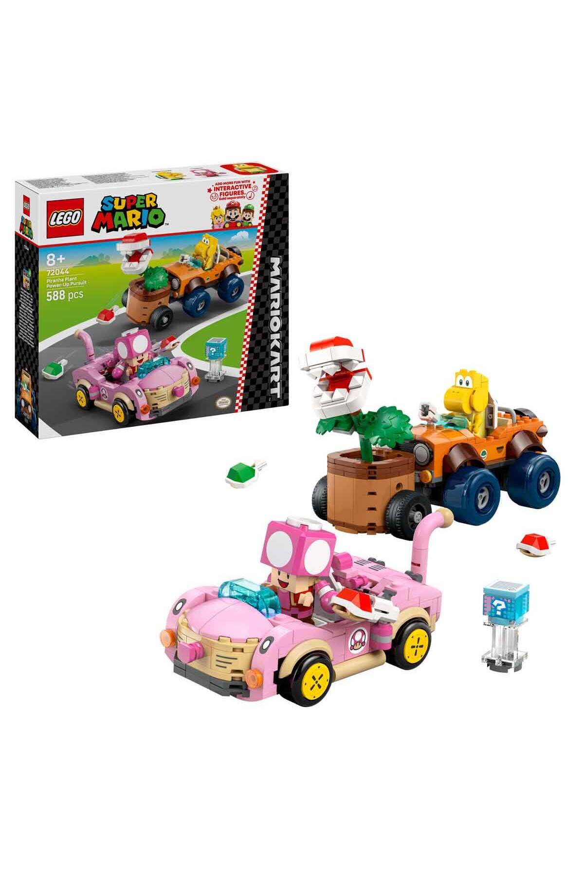 لگو و اسباب بازی های ساخت محور SUPER MARIO: MARIO KART – PIRANHA PLANT POWER UP TRACKER 72044 برای کودکان 8 سال به بالا اورجینال LEGO