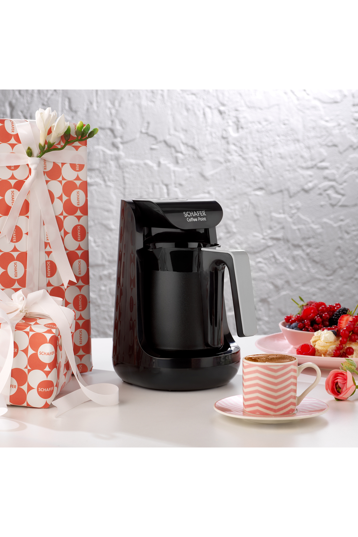 قهوه ساز ترک ترکی COFFEE POINT مشکی خاکستری اورجینال Schafer
