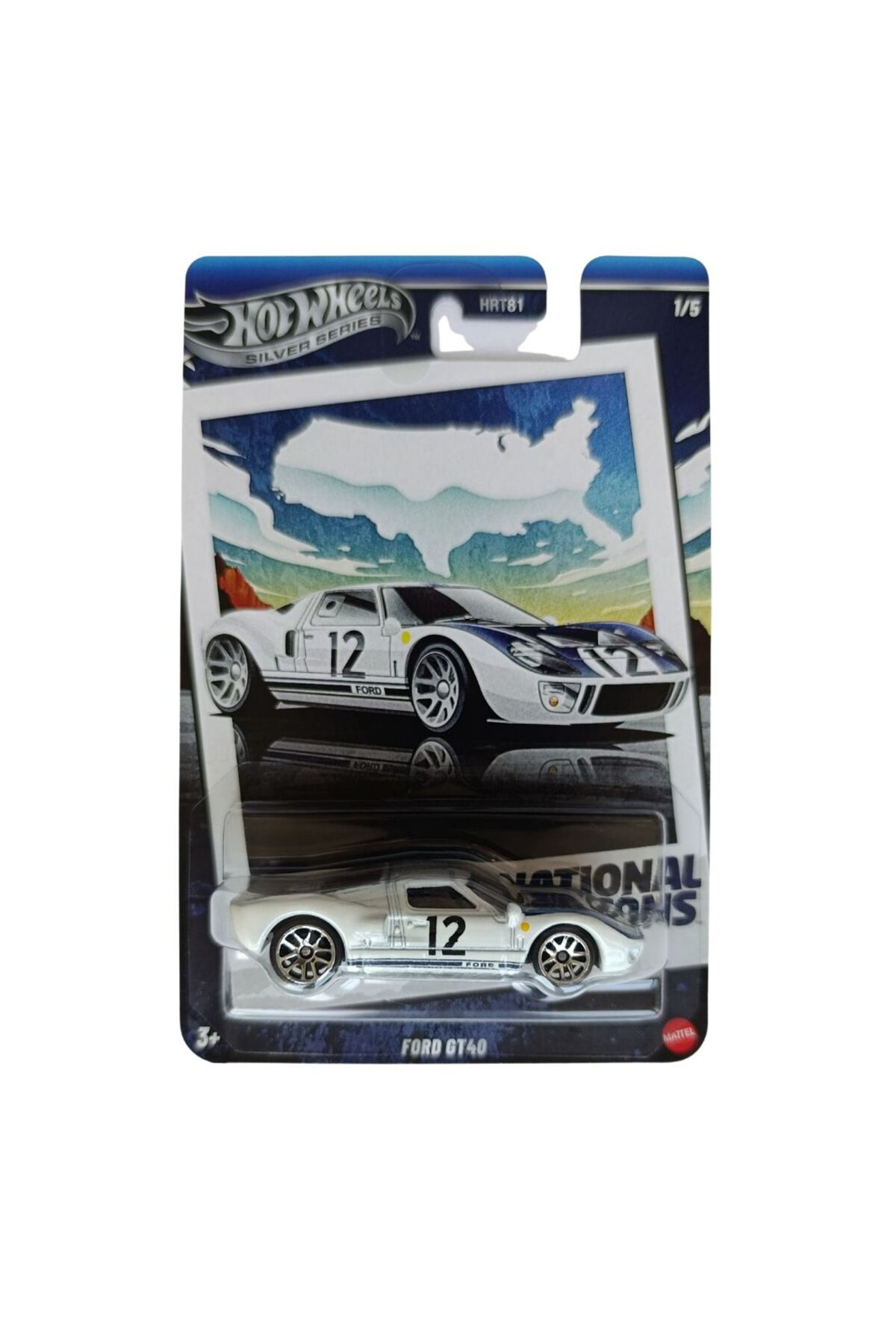 ماشین اسباب بازی نسخه نقره ای فورد GT40 از ترکیه HOT WHEELS