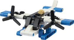مجموعه ساختنی لگو LEGO تکنیک Technic هواپیمای دریایی سفید مدل 30736، ۸۲ قطعه، حداقل سن ۷ سال