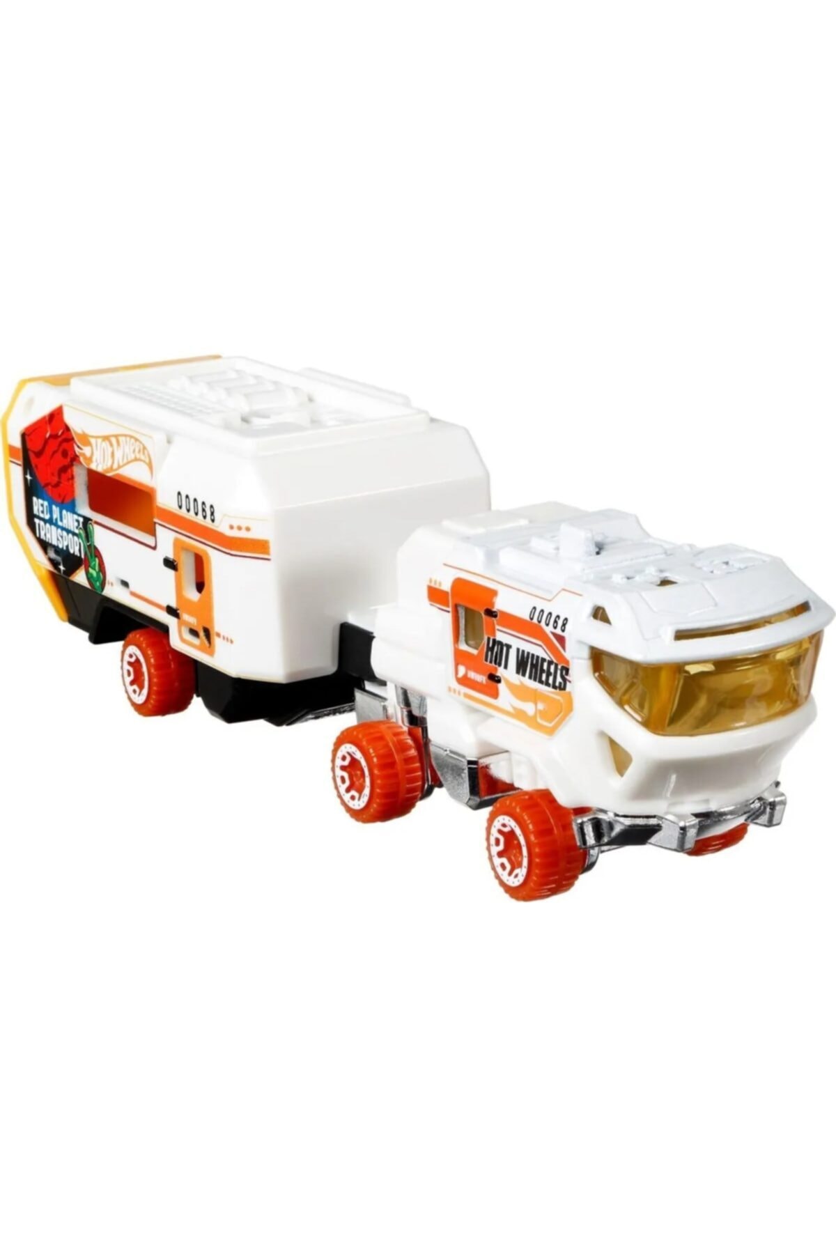 ماشین اسباب بازی کامیون های حامل اصلی RED PLANET TRANSPORT GRT99 اورجینال HOTWHEELS CARRIER TRUCK AND ARAB از ترکیه HOT WHEELS