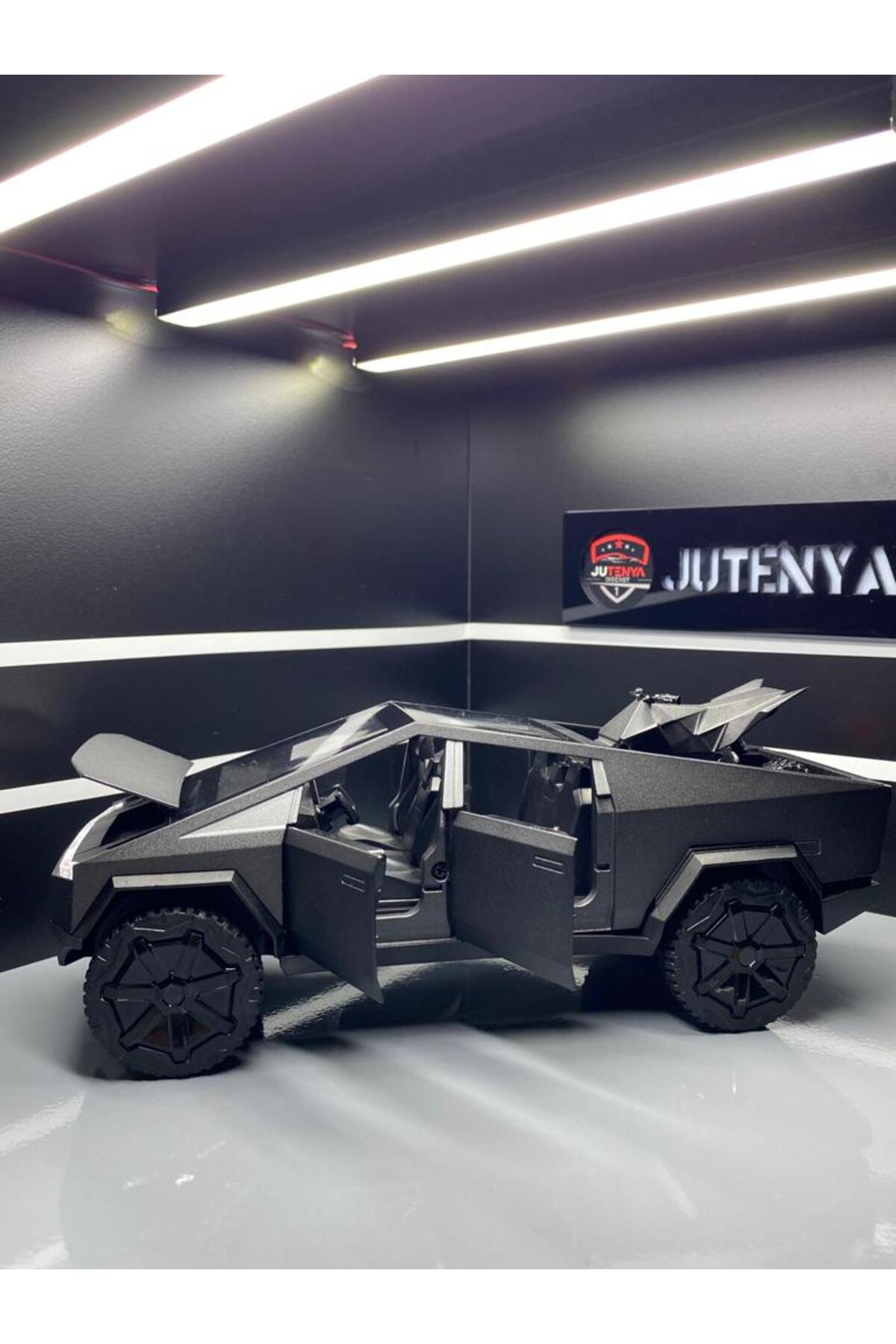 مدل خودرو TESLA CYBERTRUCK 1:24 SCALE DIECAST METAL MODEL CAR COLLECTIVE WITH SOUND AND LIGHT PULL RELEASE اورجینال Jutenya