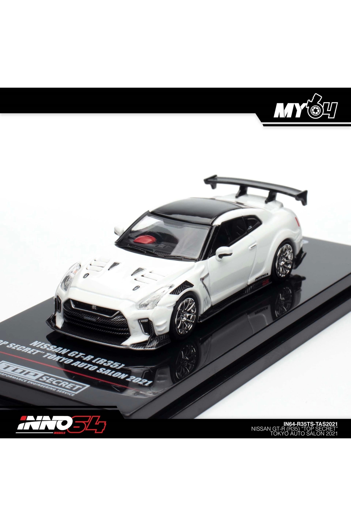 مدل خودرو INNO 1 64 NISSAN GT R R35 TOP SECRET TOKYO AUTO SALON 2021 اورجینال Inno 64 Models