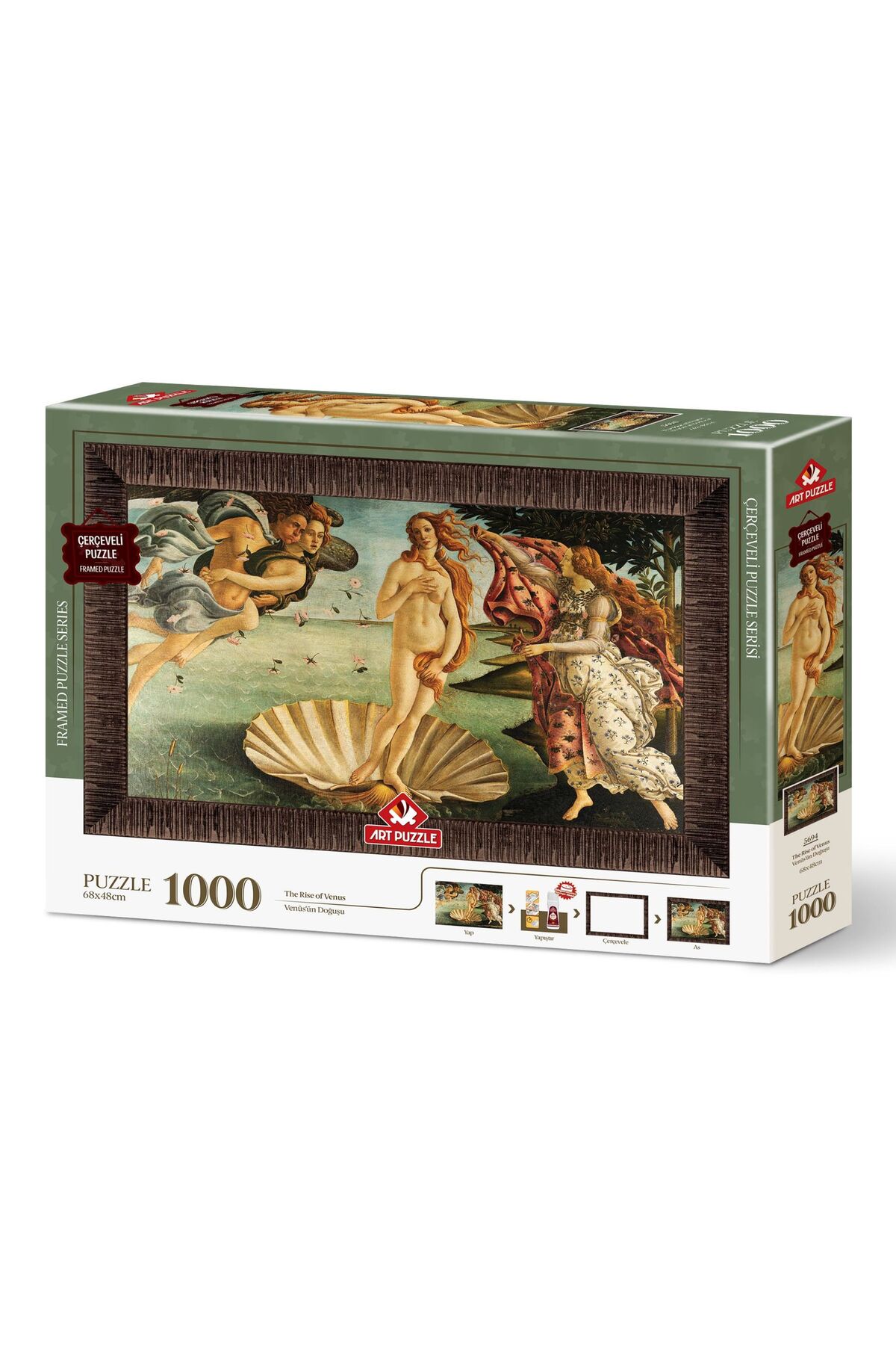 پازل تولد ونوس ساندرو بوتیچلی 1000 تکه قاب Art Puzzle
