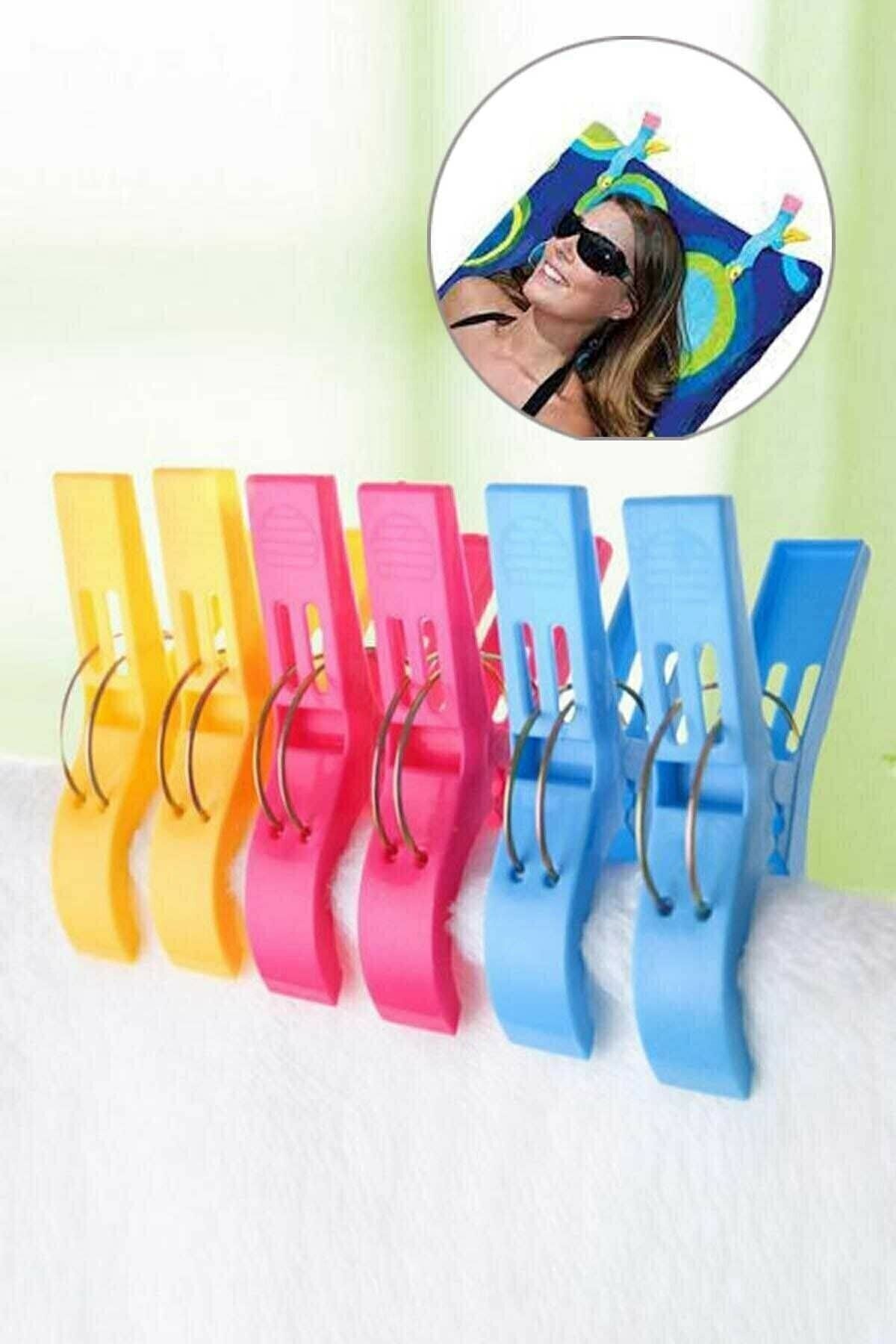 وسایل دریا 6 تکه حوله ساحلی سایز بزرگ گیره تثبیت کننده تخت آفتابگیر XL جا Phigo